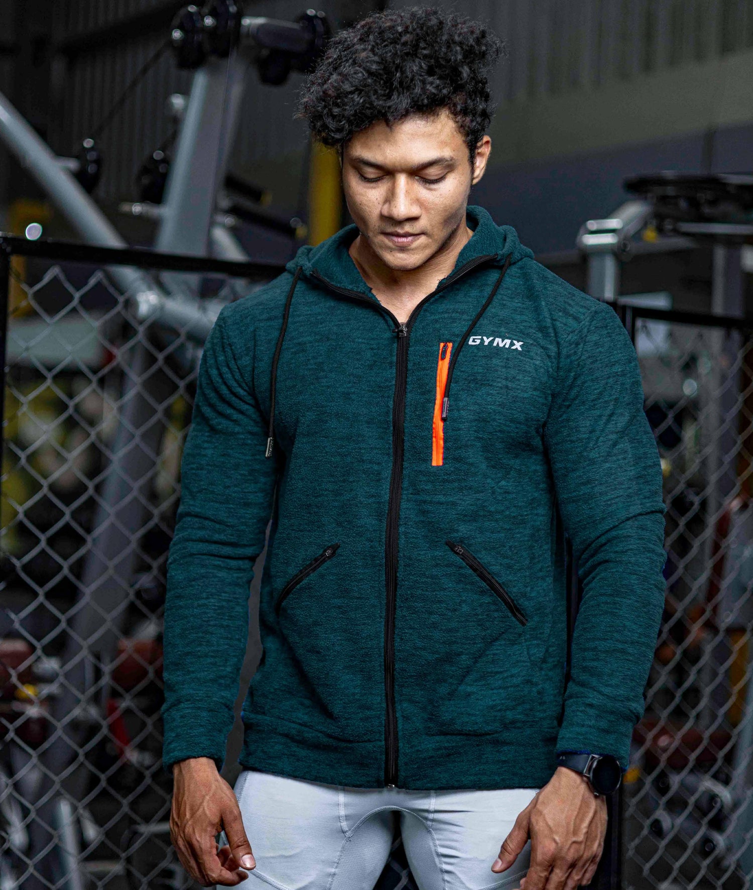 Sherpa Fleece Fluffy GymX Hoodie- Teal Green - GymX