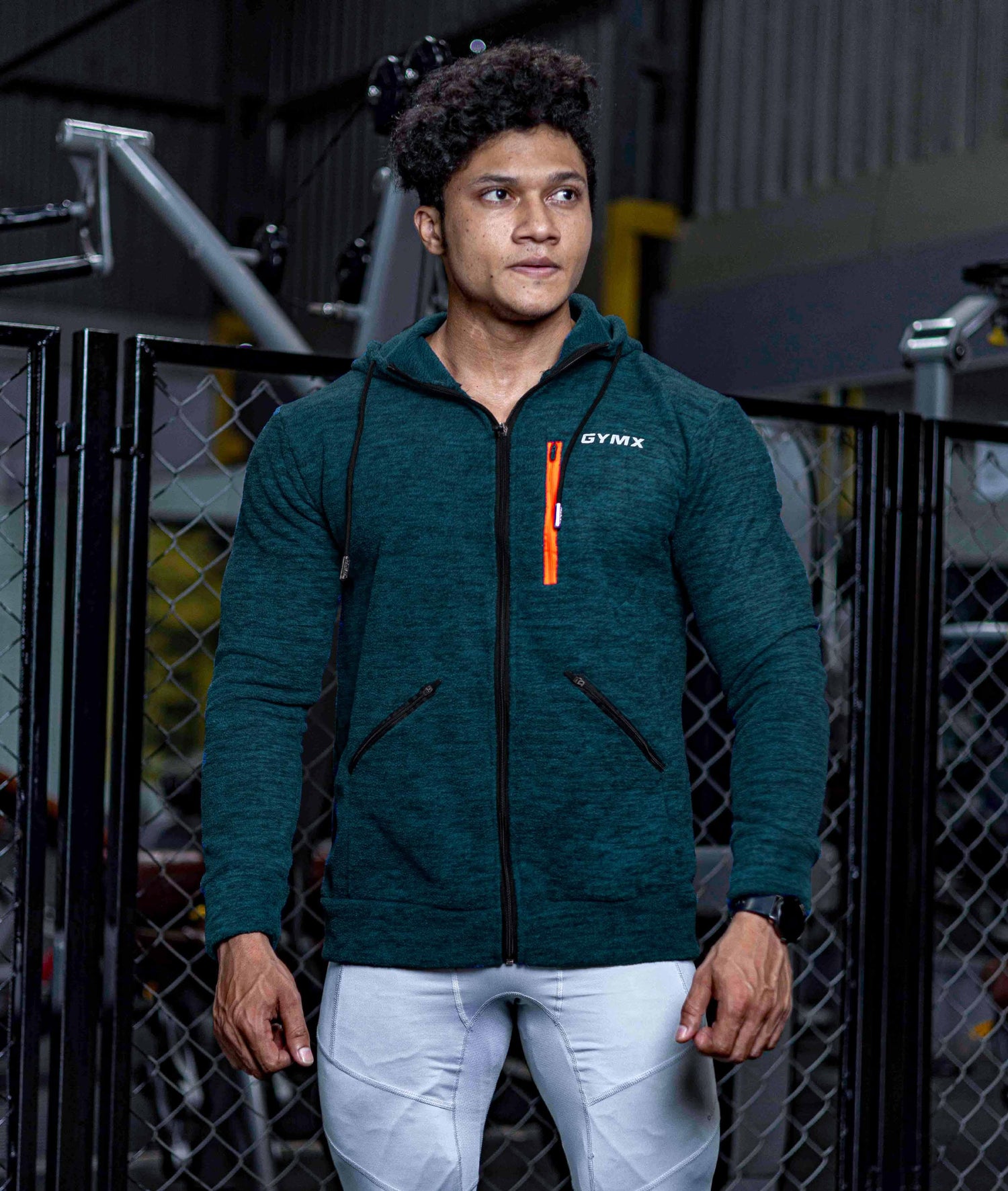 Sherpa Fleece Fluffy GymX Hoodie- Teal Green - GymX