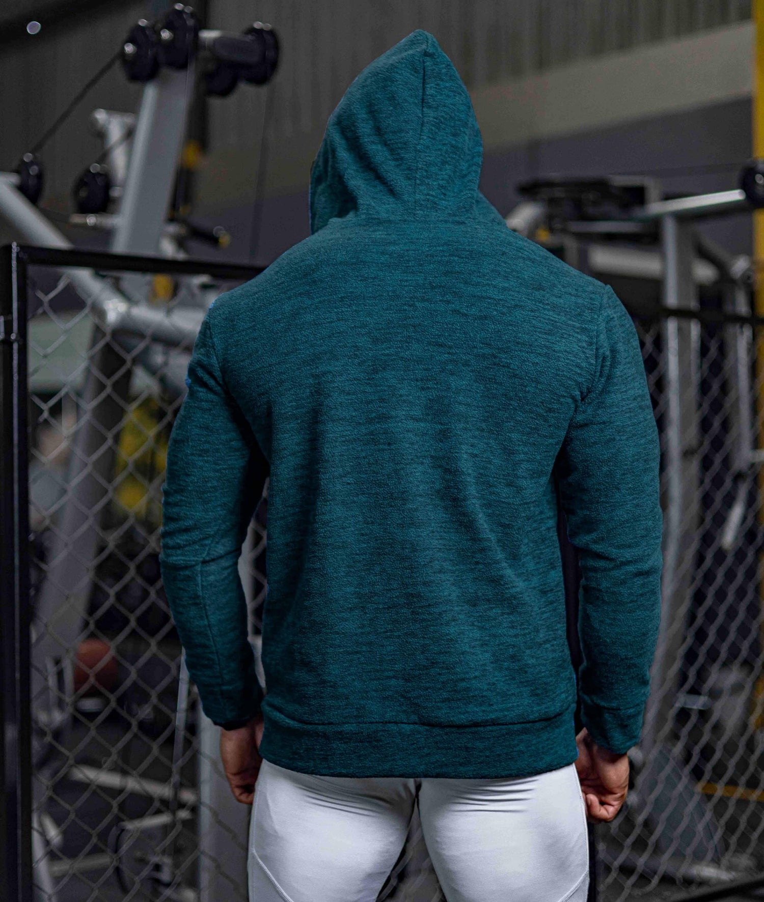 Sherpa Fleece Fluffy GymX Hoodie- Teal Green - GymX