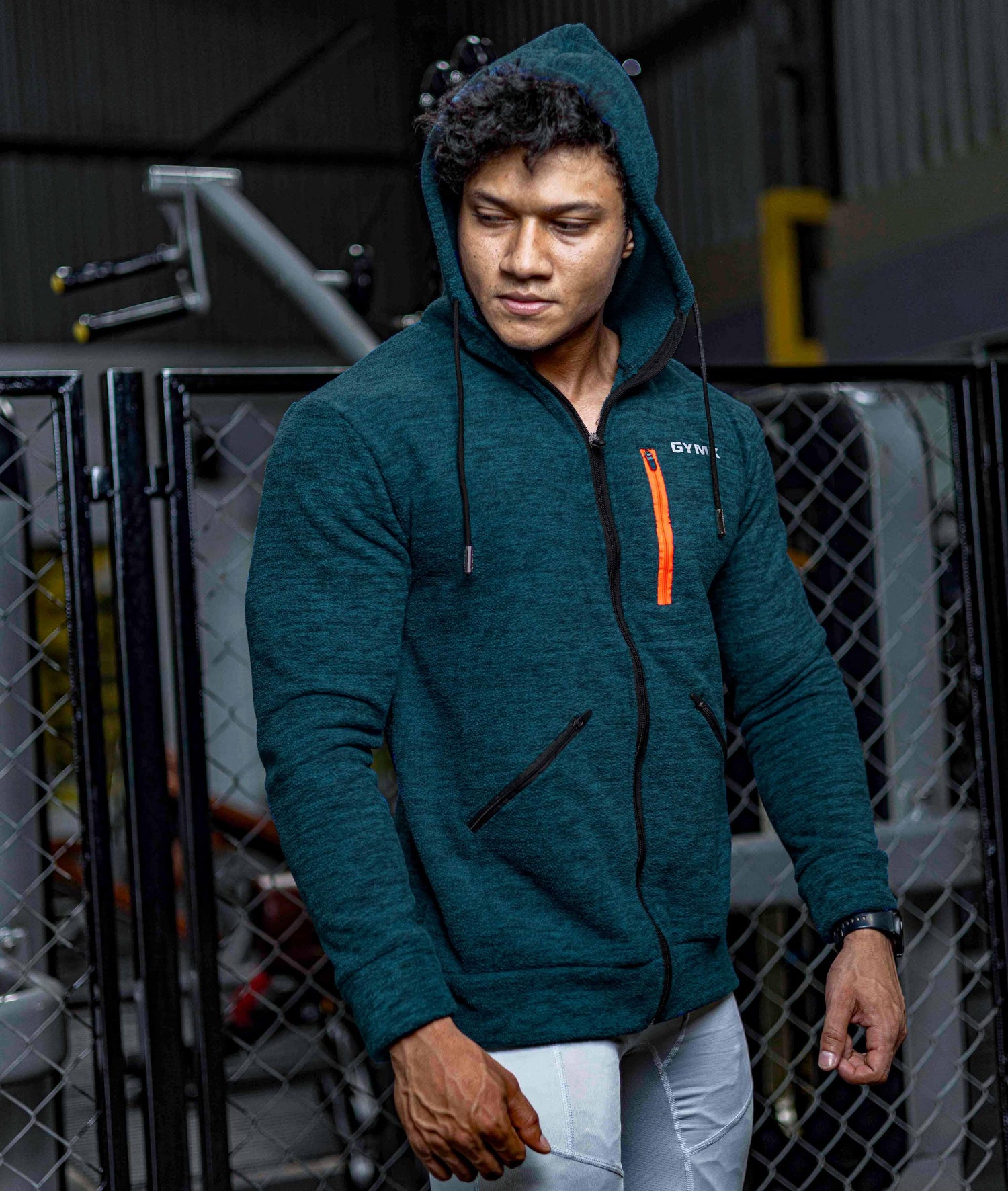 Sherpa Fleece Fluffy GymX Hoodie- Teal Green - GymX