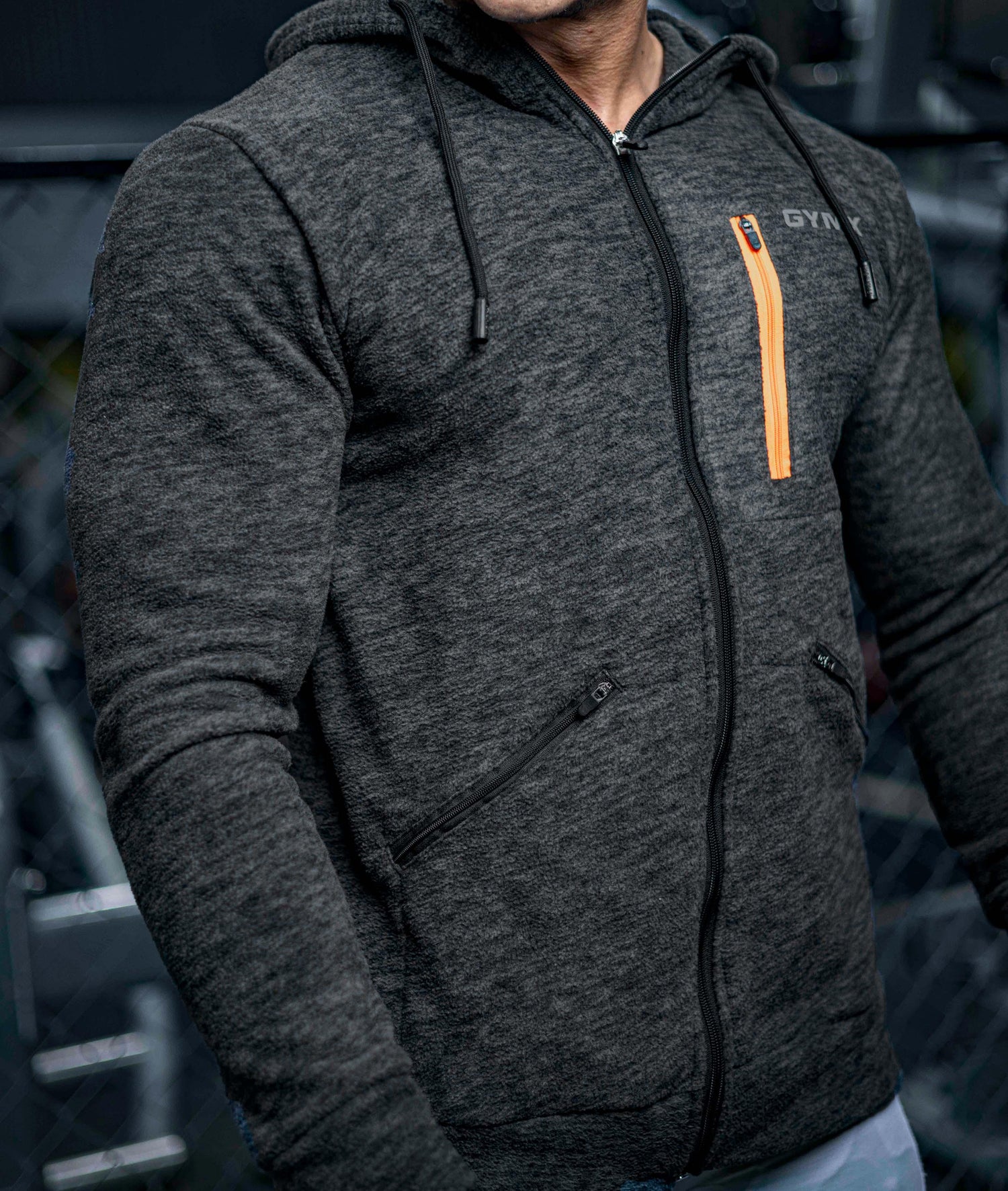 Sherpa Fleece Fluffy GymX Hoodie- Charcoal Grey - GymX