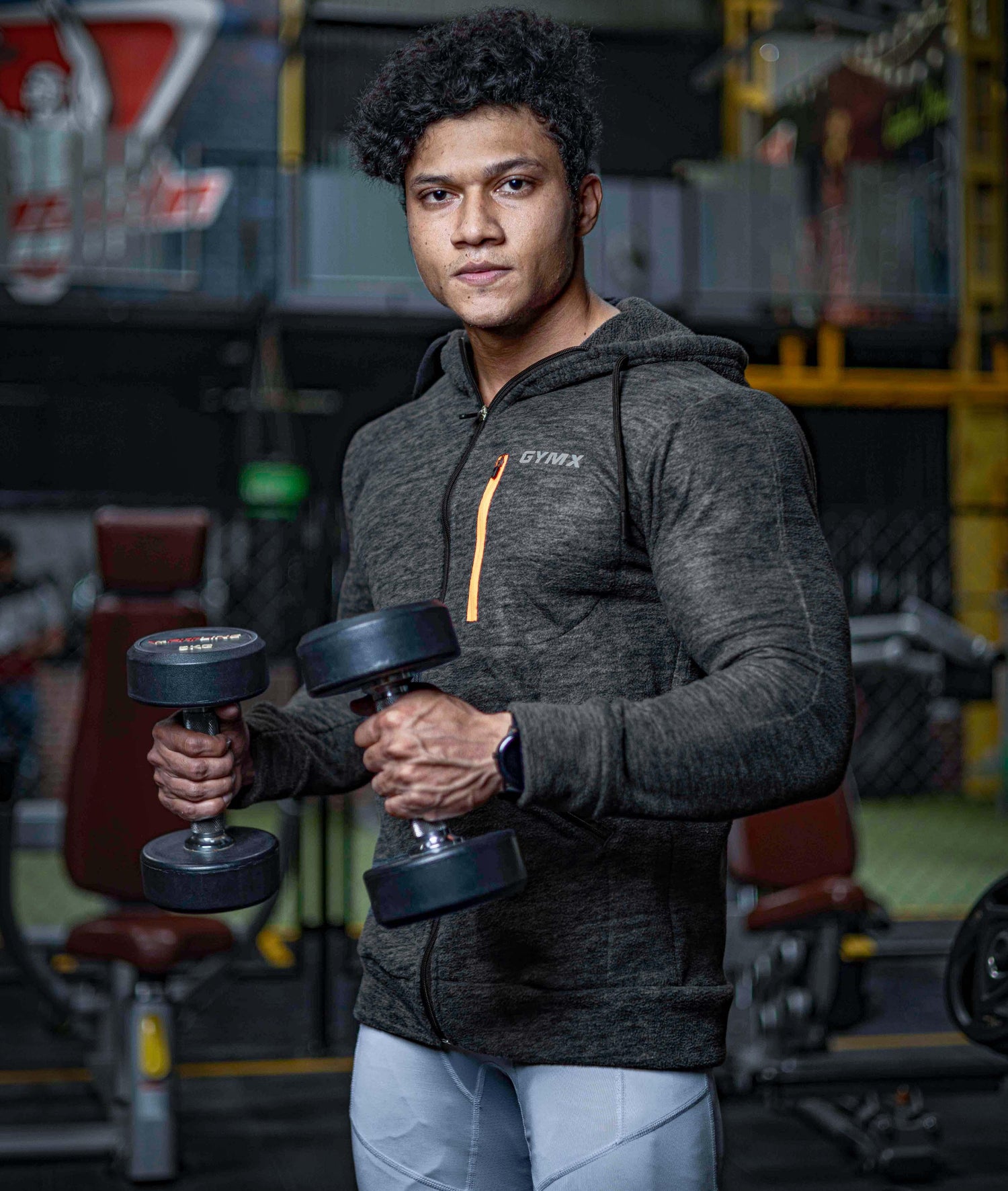 Sherpa Fleece Fluffy GymX Hoodie- Charcoal Grey - GymX