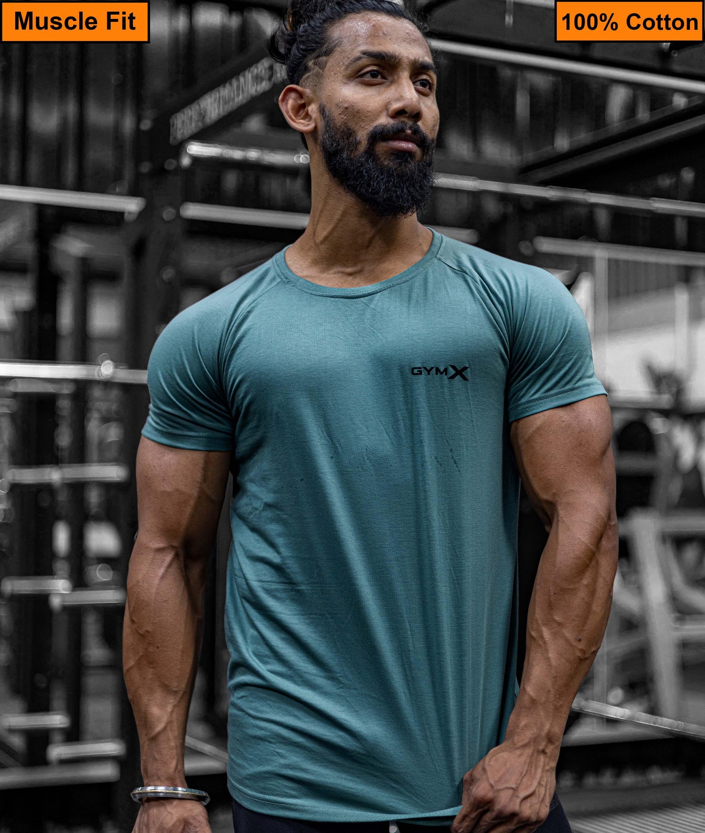 Pure Cotton GymX Tee: Mint Green - Sale - GymX