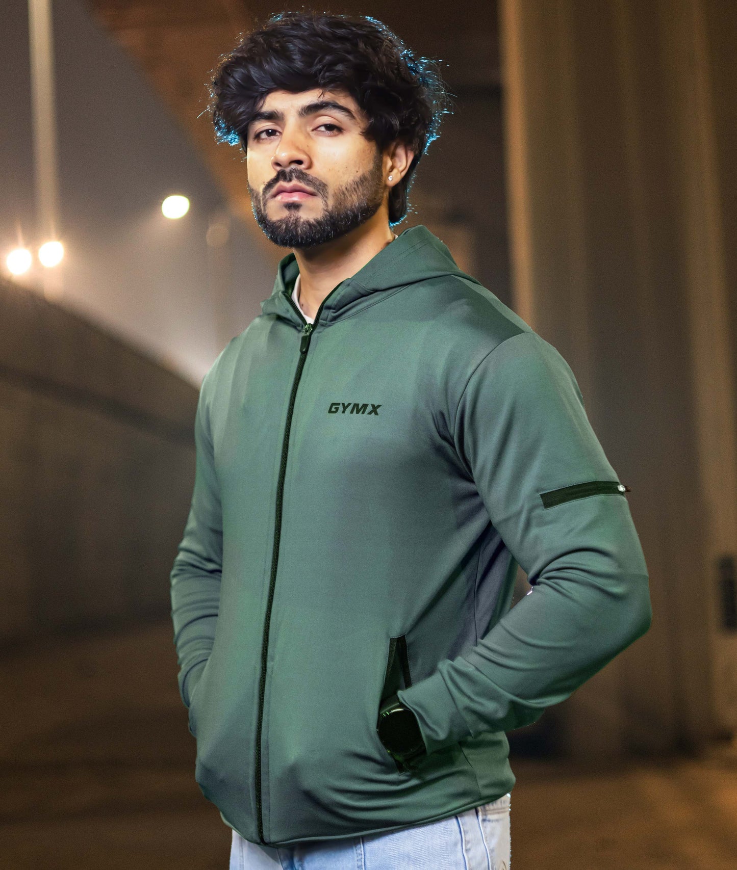 Galaxy GymX Hoodies- Goblin Green