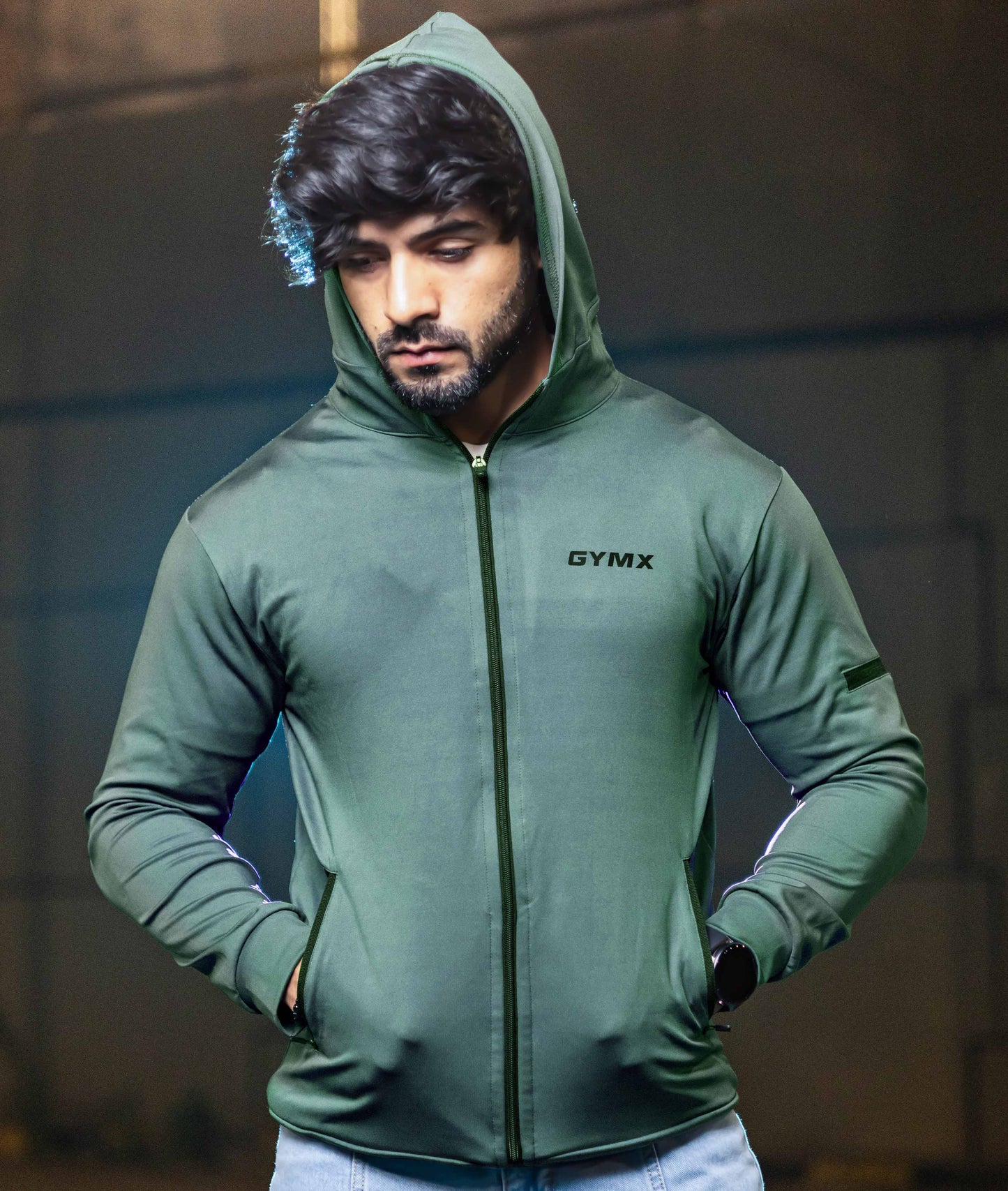 Galaxy GymX Hoodies- Goblin Green