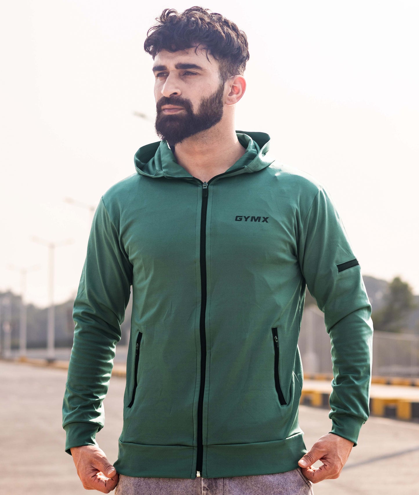 Galaxy GymX Hoodies- Goblin Green