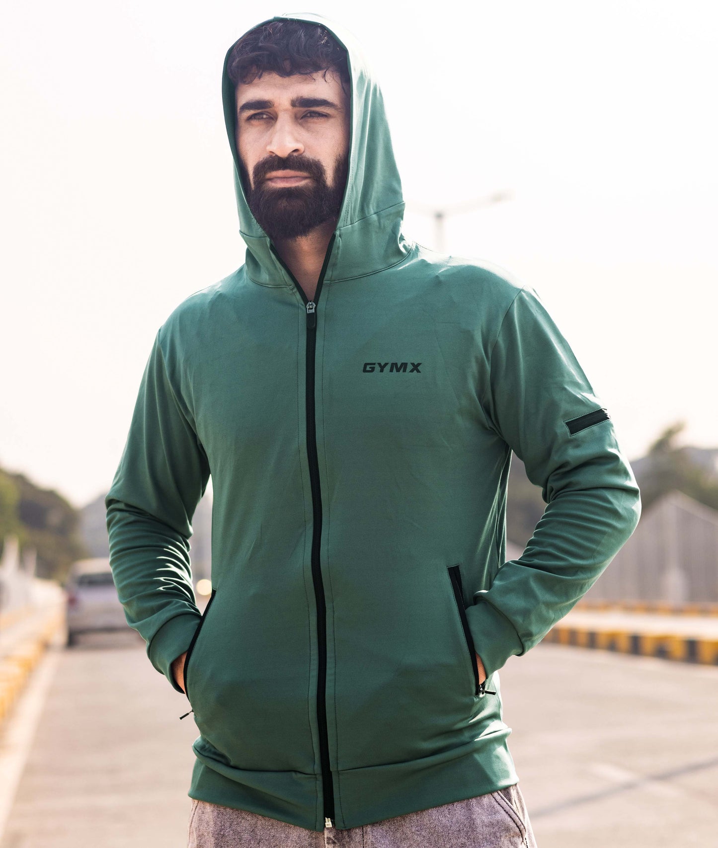 Galaxy GymX Hoodies- Goblin Green