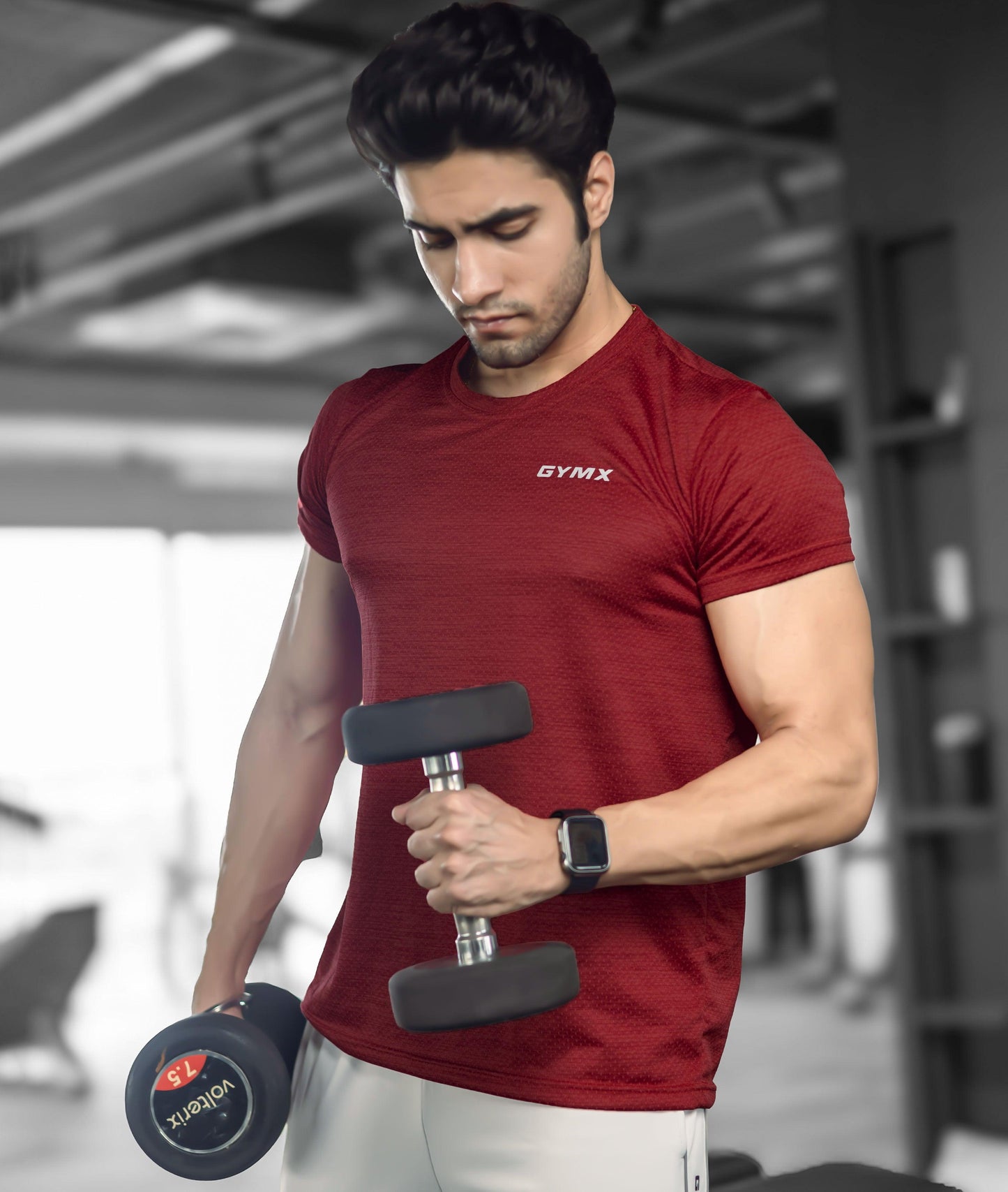 Nimbus GymX Tee: Volcano Red