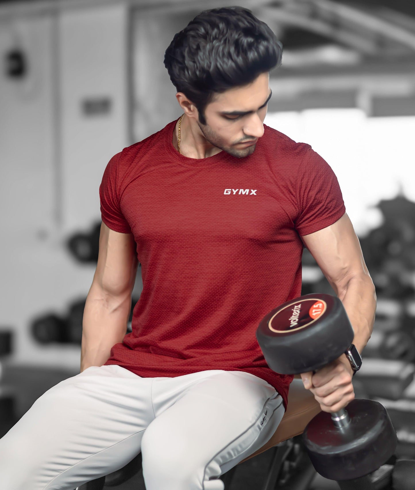 Nimbus GymX Tee: Volcano Red