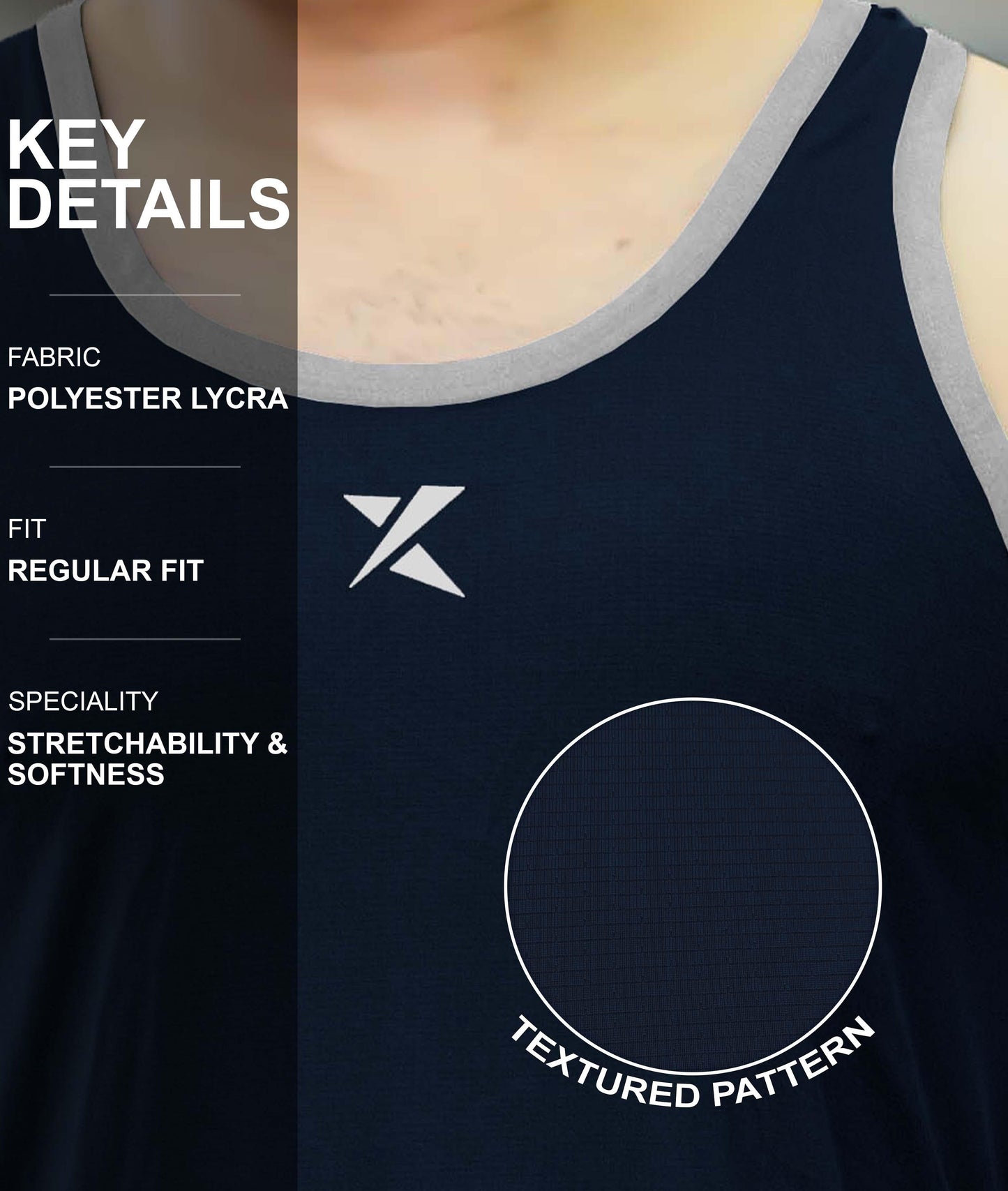 Impulse GymX Tank: Blue Moon