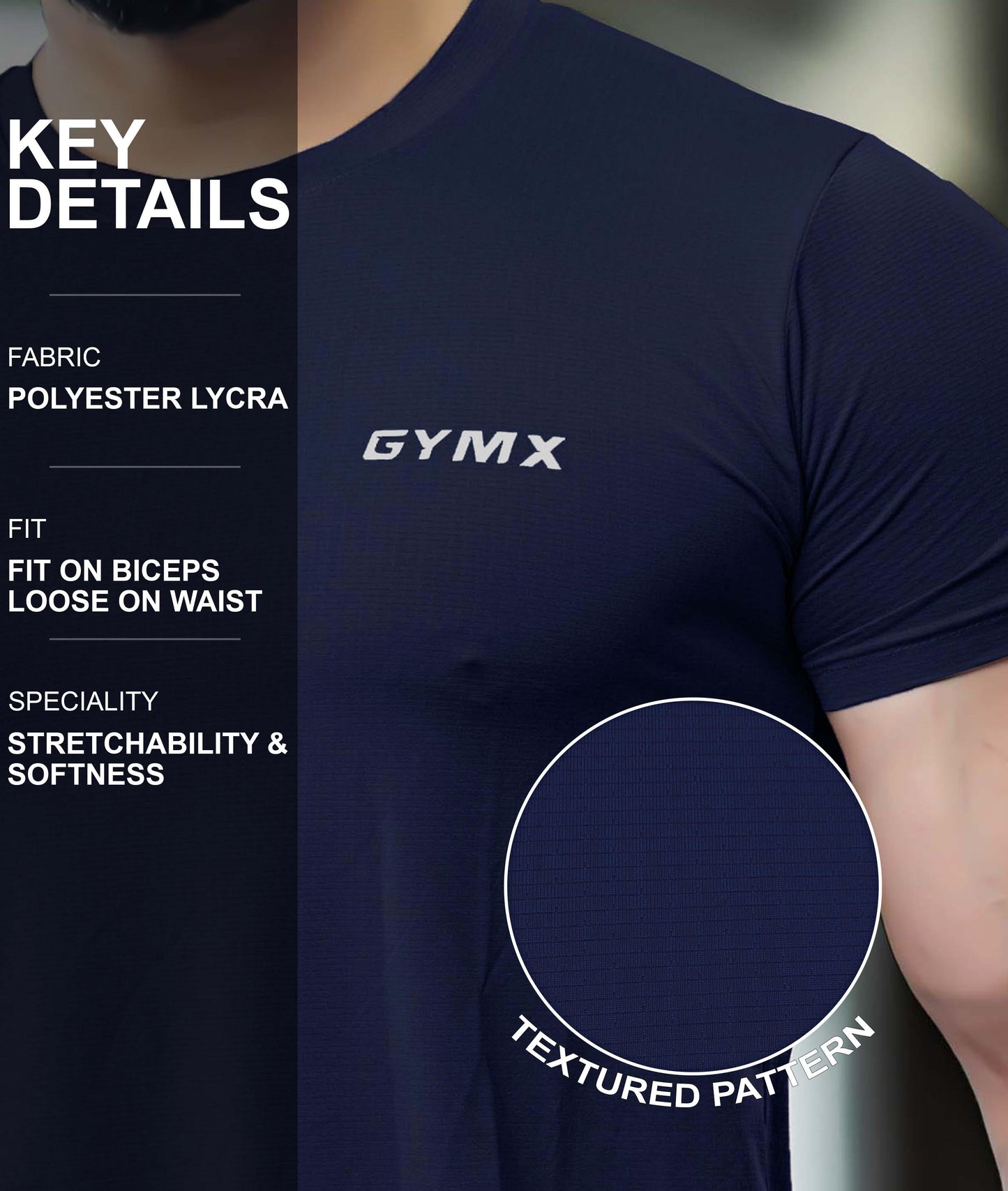 Impulse GymX Tee: Blue Moon