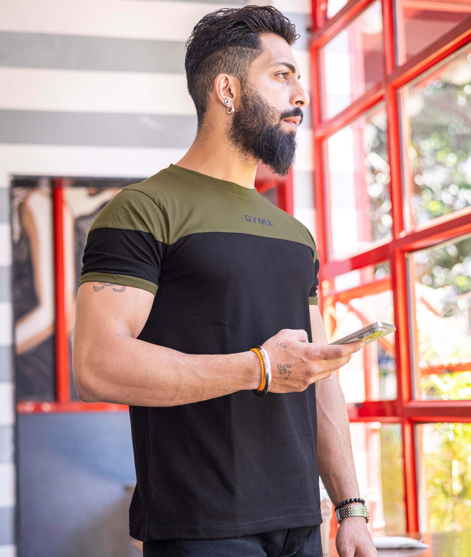 Lifestyle GymX Tee: Army Green - GymX