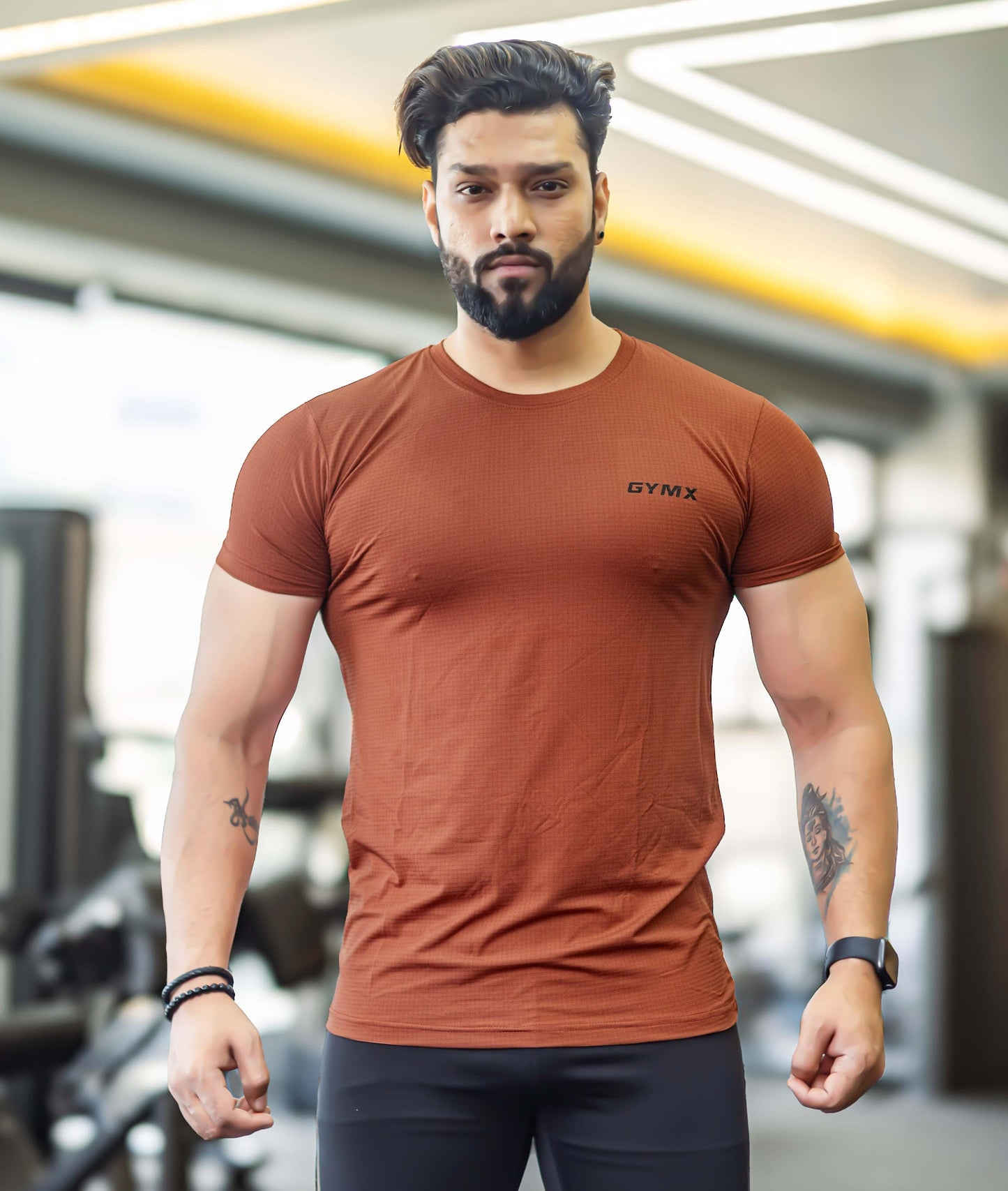 Impulse GymX Tee: Rust Red