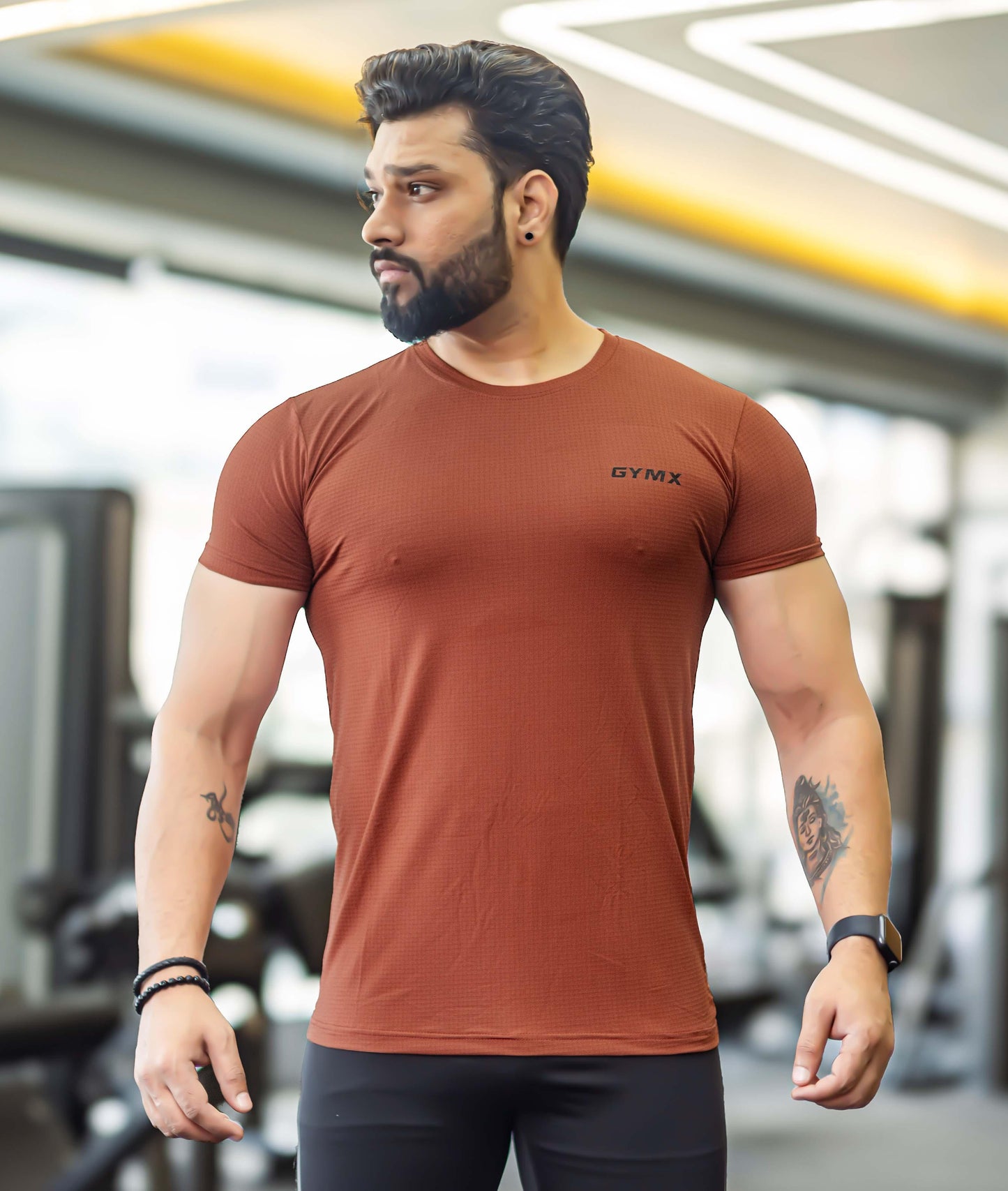 Impulse GymX Tee: Rust Red