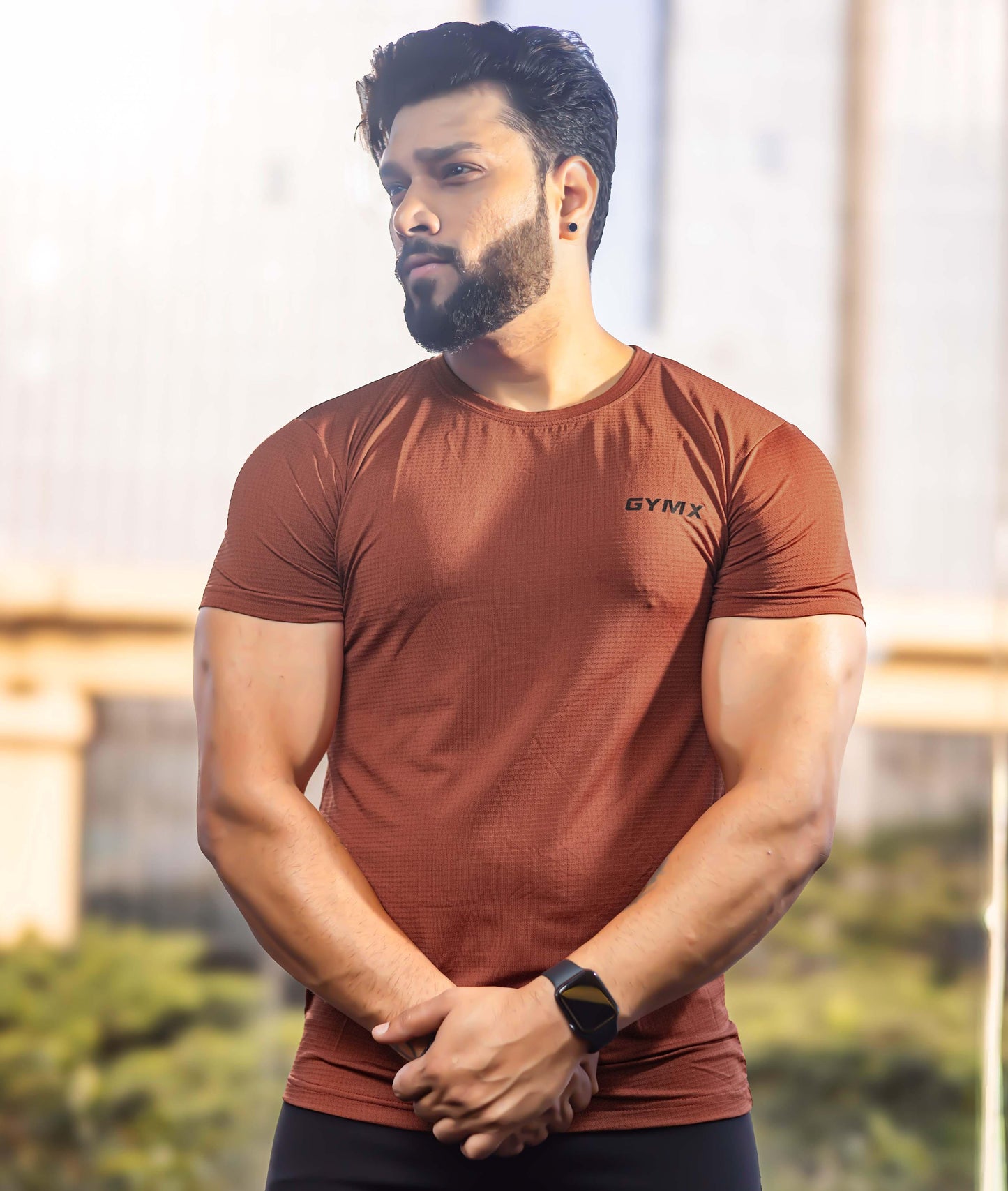 Impulse GymX Tee: Rust Red