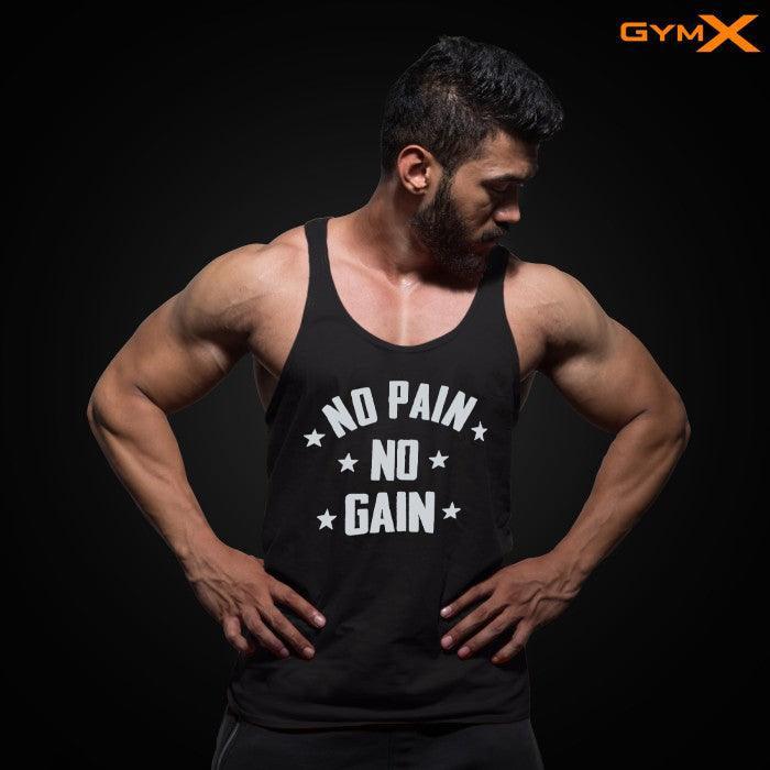 No Pain No Gain Black Stringer - Sale