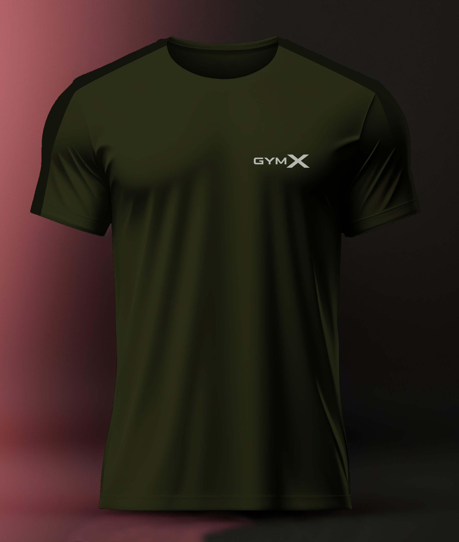 Olive Green GymX Panel Tee - Sale - GymX