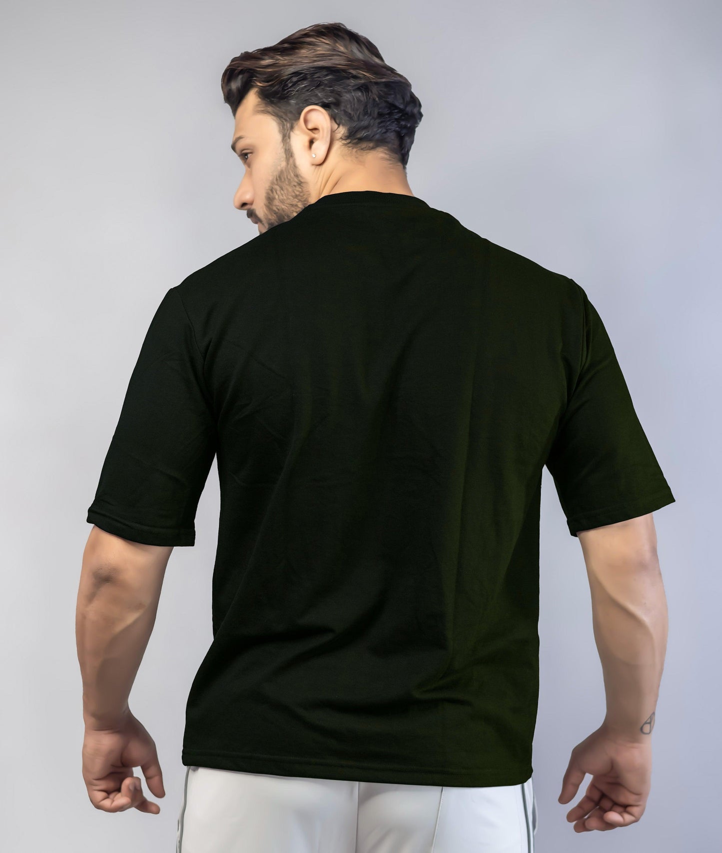 Emboss Oversize GymX Tee: Army Green