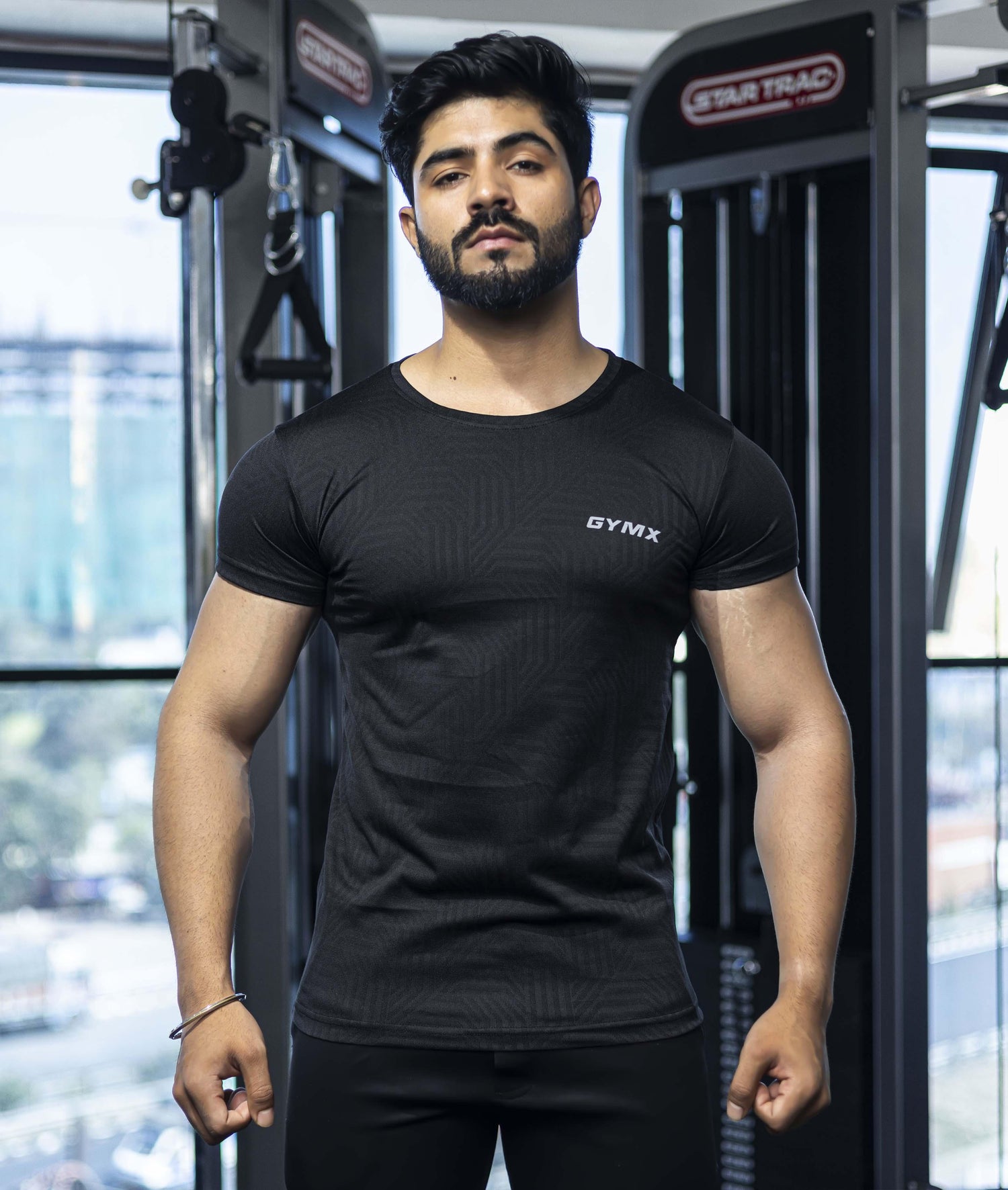 Training GymX Tee: Textured Black - GymX