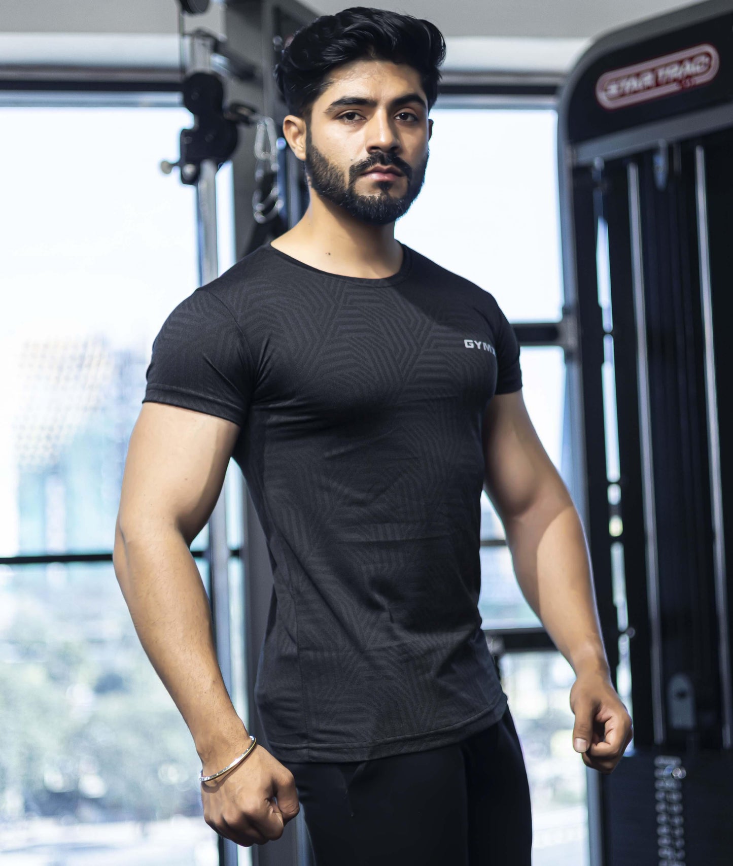 Training GymX Tee: Textured Black - GymX