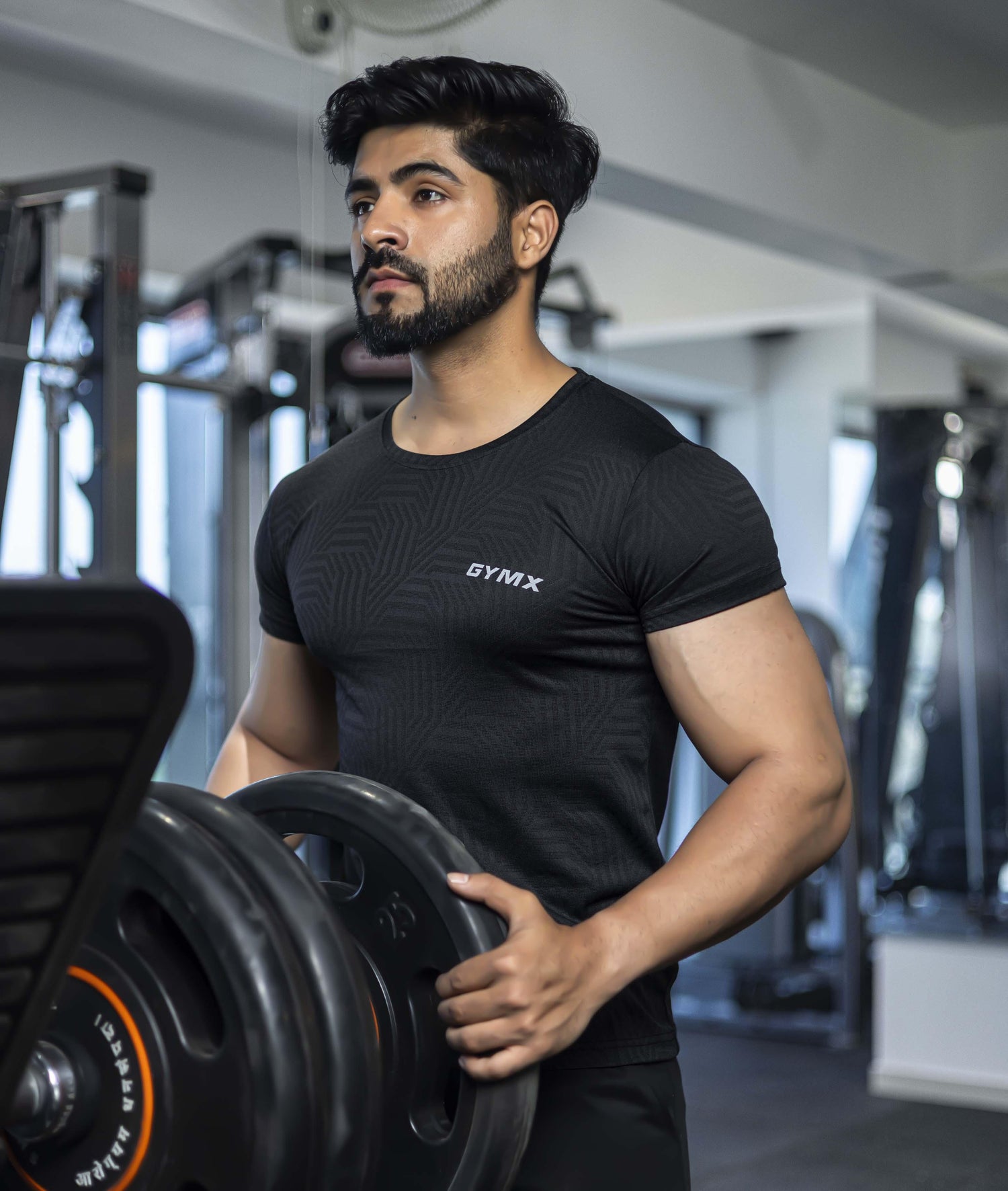 Training GymX Tee: Textured Black - GymX