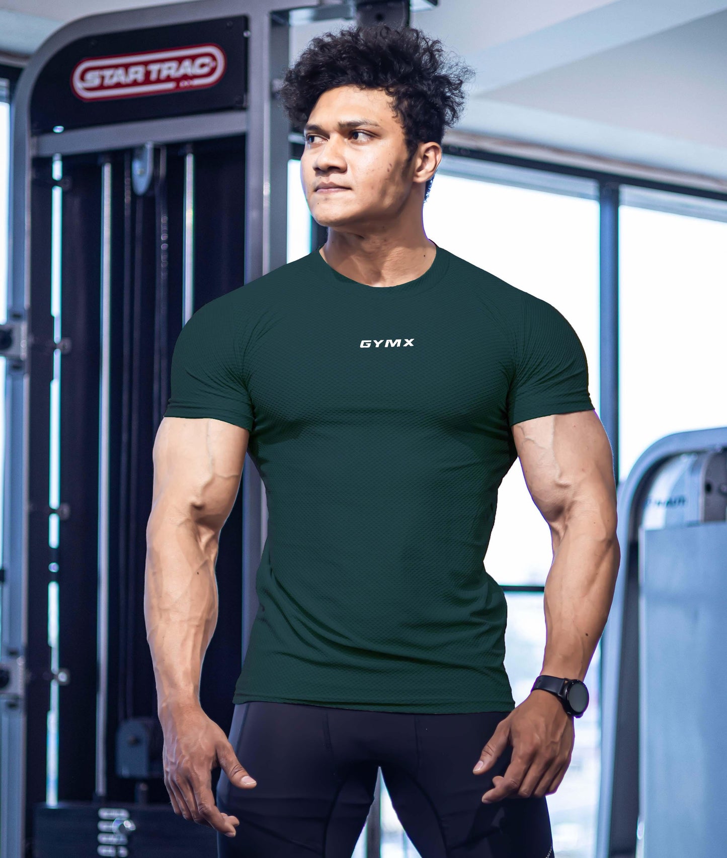 Diamond Cut GymX Tee: Emerald Green - GymX