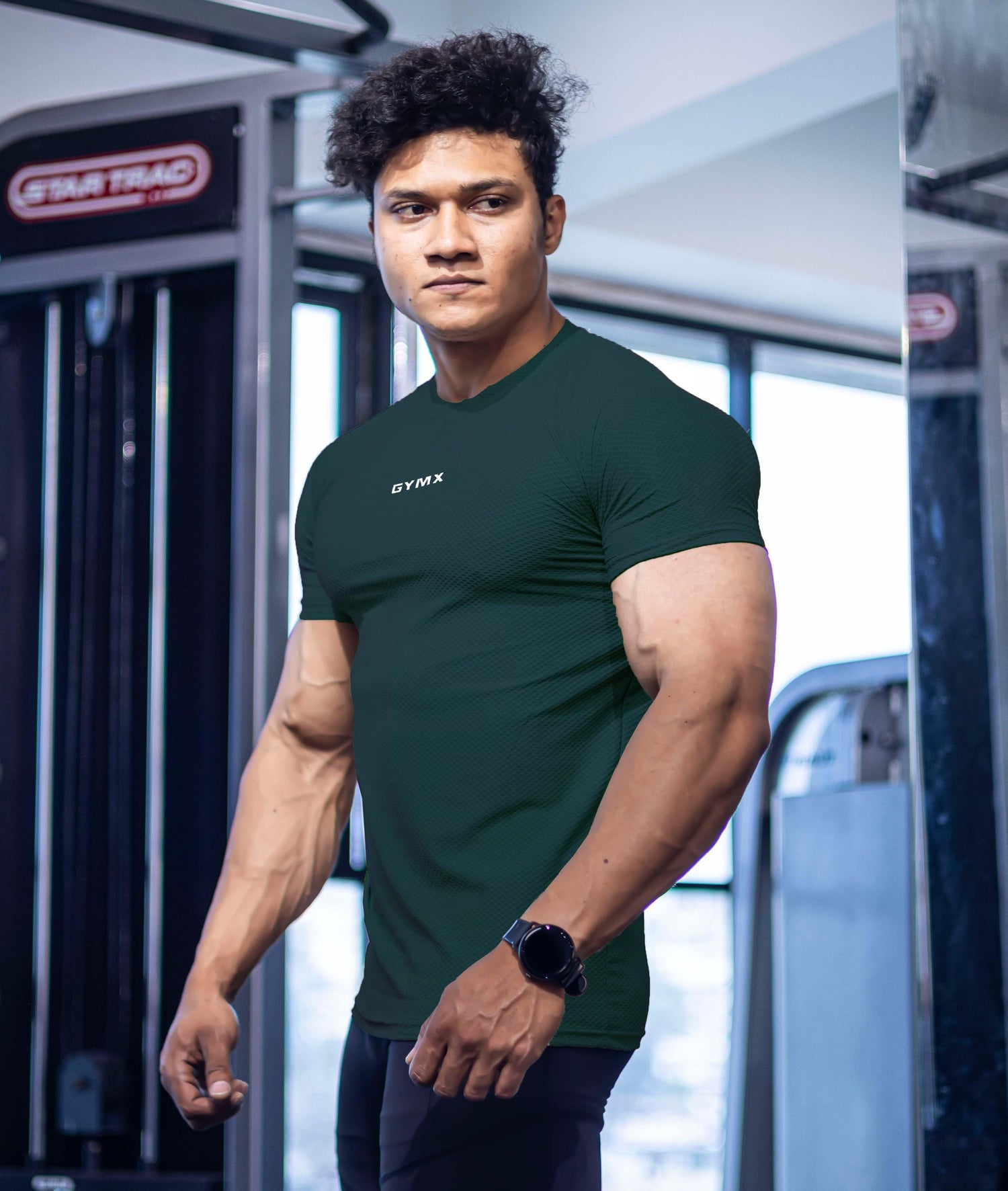 Diamond Cut GymX Tee: Emerald Green - GymX