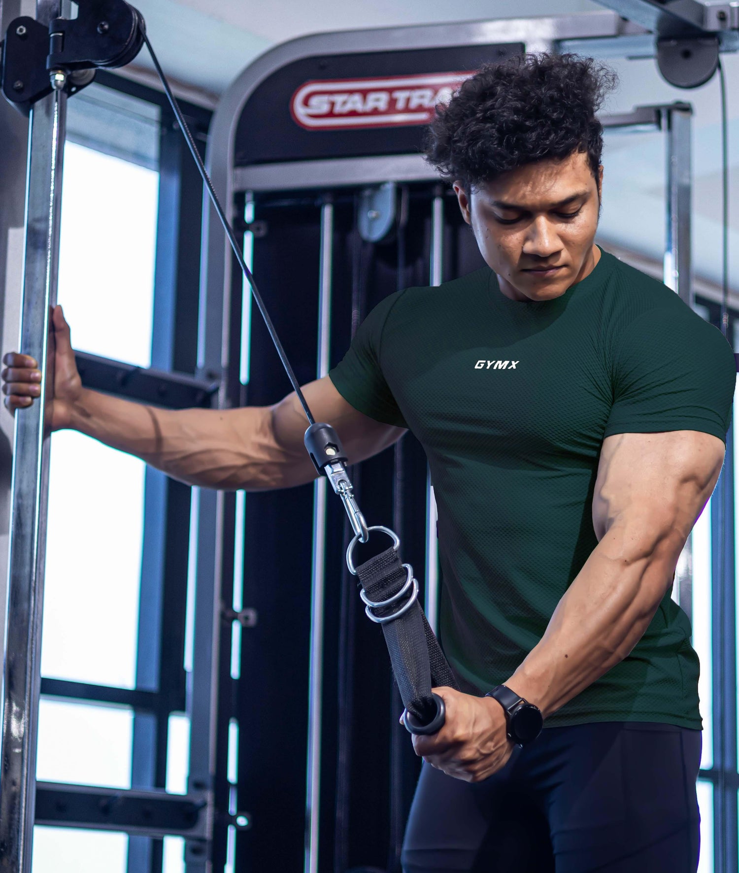 Diamond Cut GymX Tee: Emerald Green - GymX