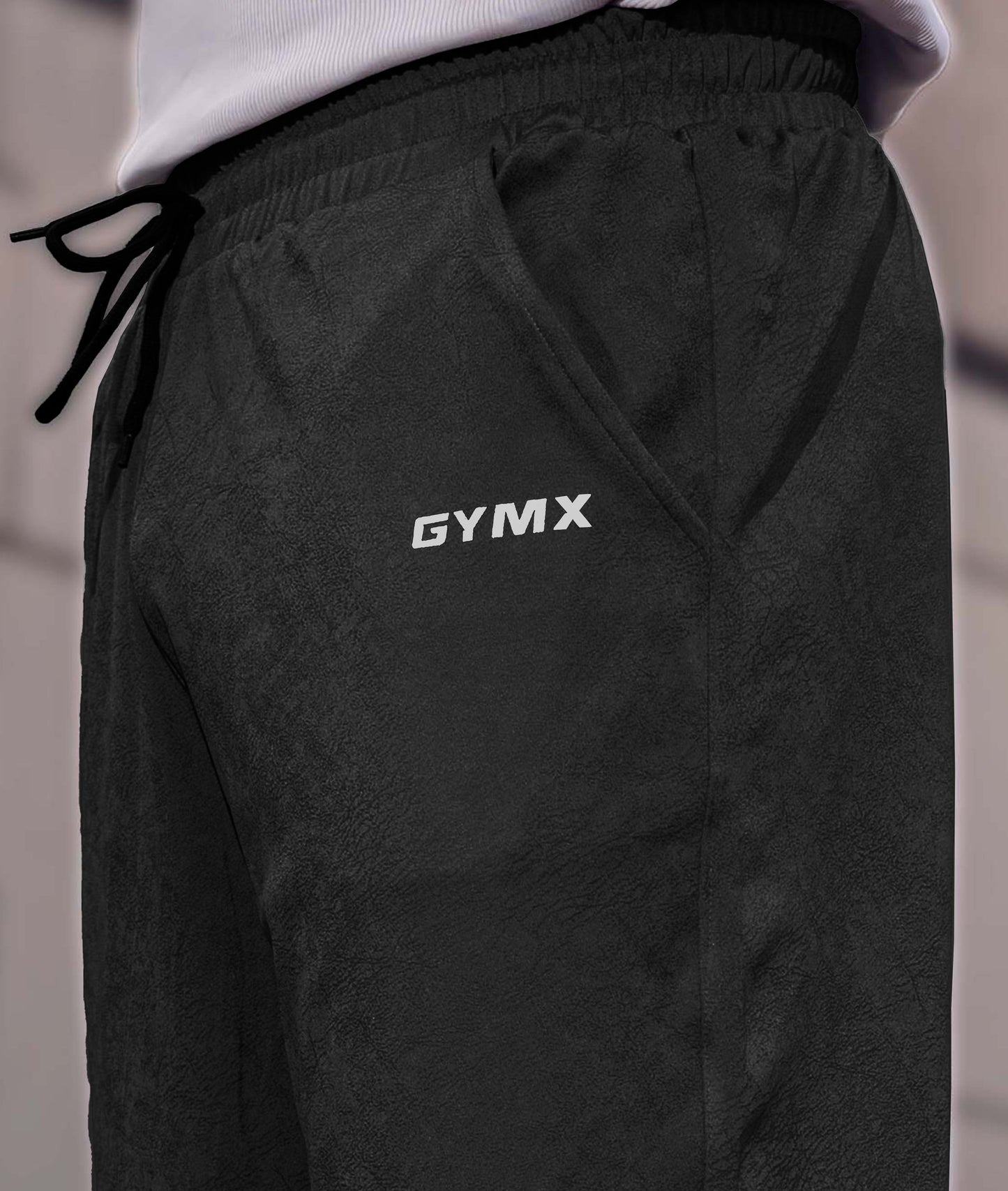 Villain GymX Oversized Bottoms: Slate Black