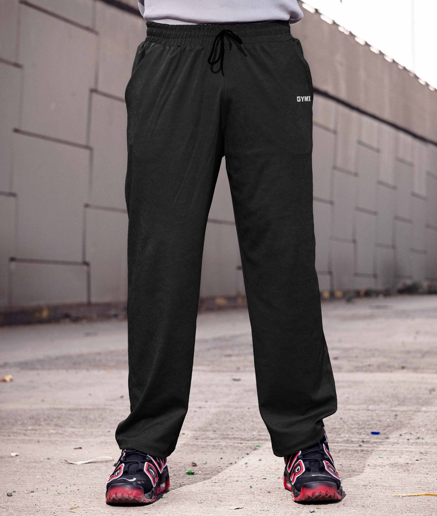 Villain GymX Oversized Bottoms: Slate Black