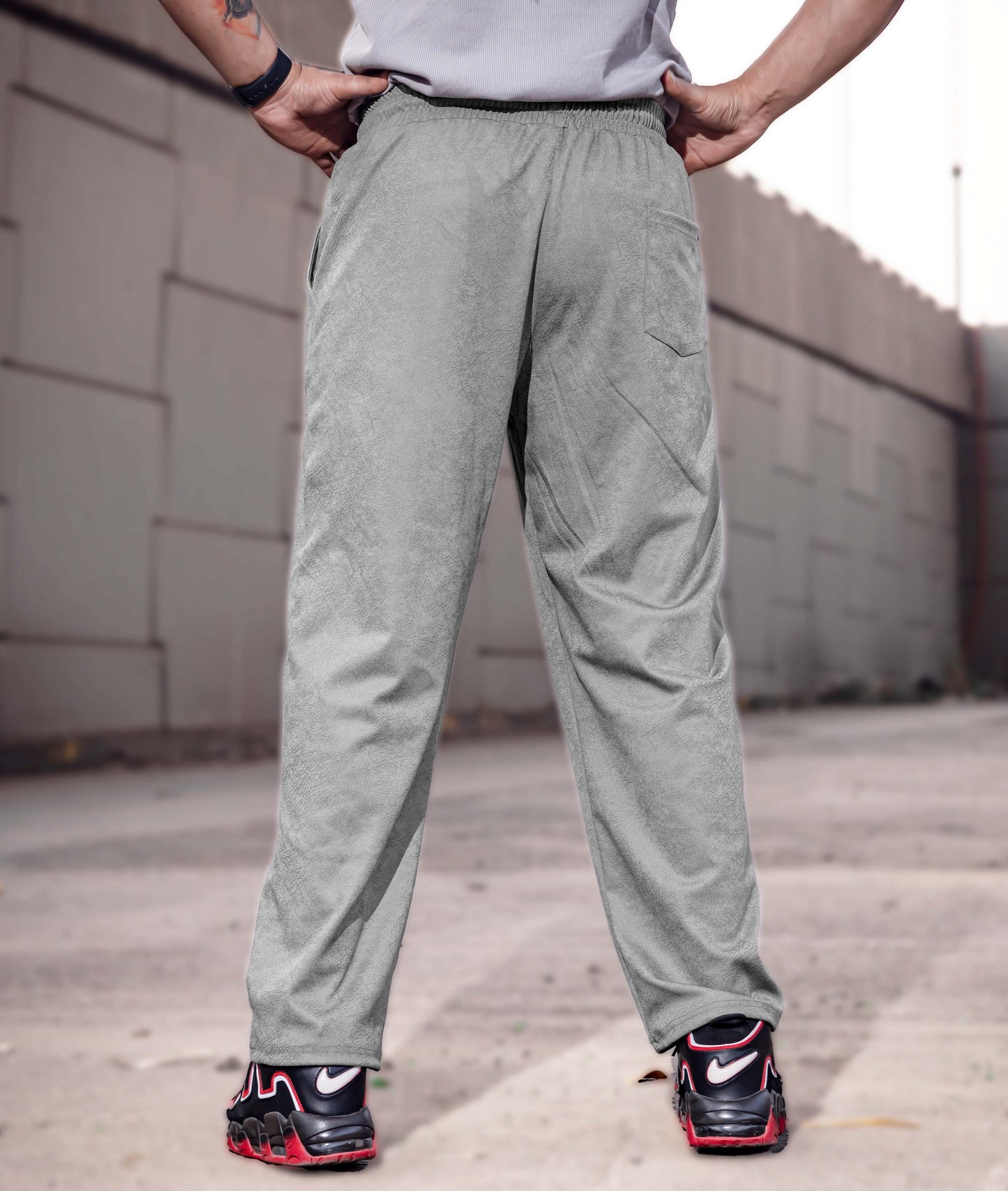 Villain GymX Oversized Bottoms: Slate Grey