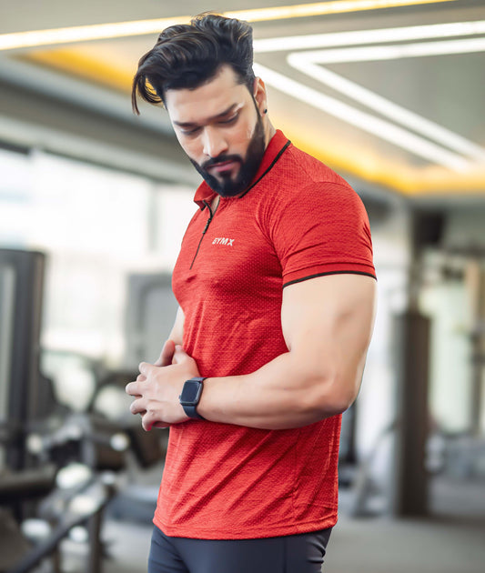 Edge GymX Polos- Flame Red