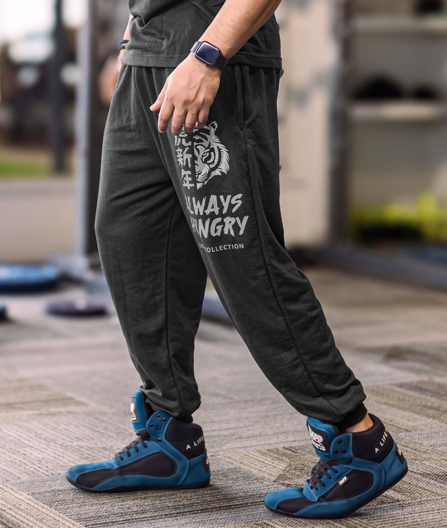 Always Hungry Oversized GymX Joggers: Dark Grey