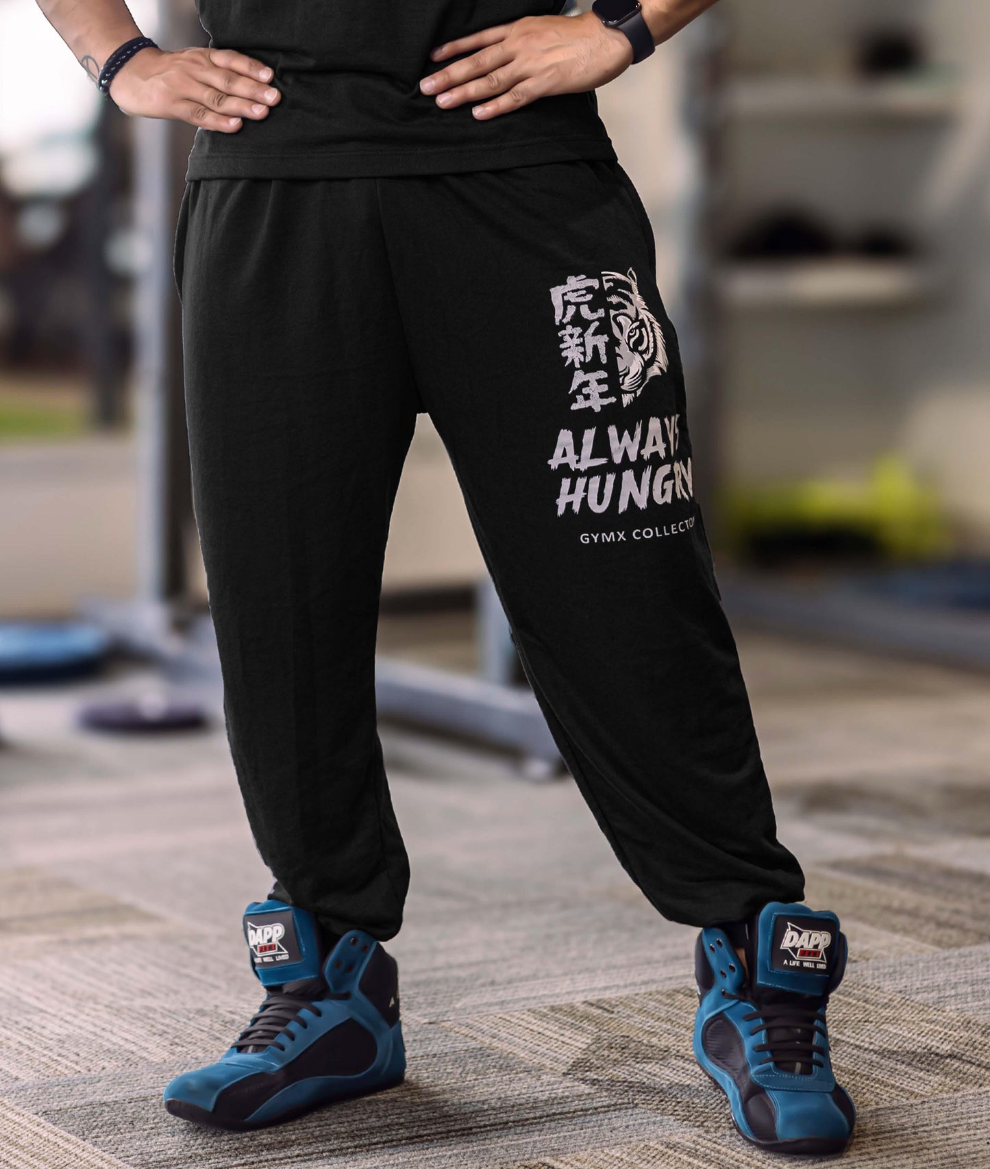 Always Hungry Oversized GymX Joggers: Black