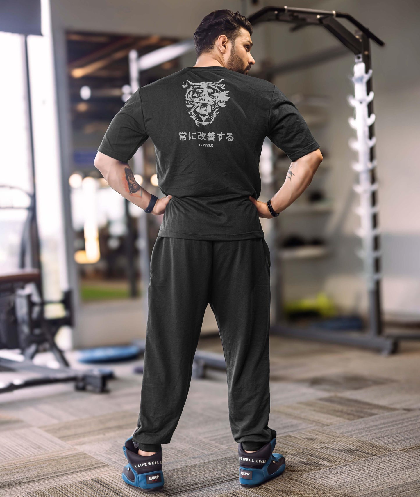 Always Hungry Oversized GymX Joggers: Dark Grey