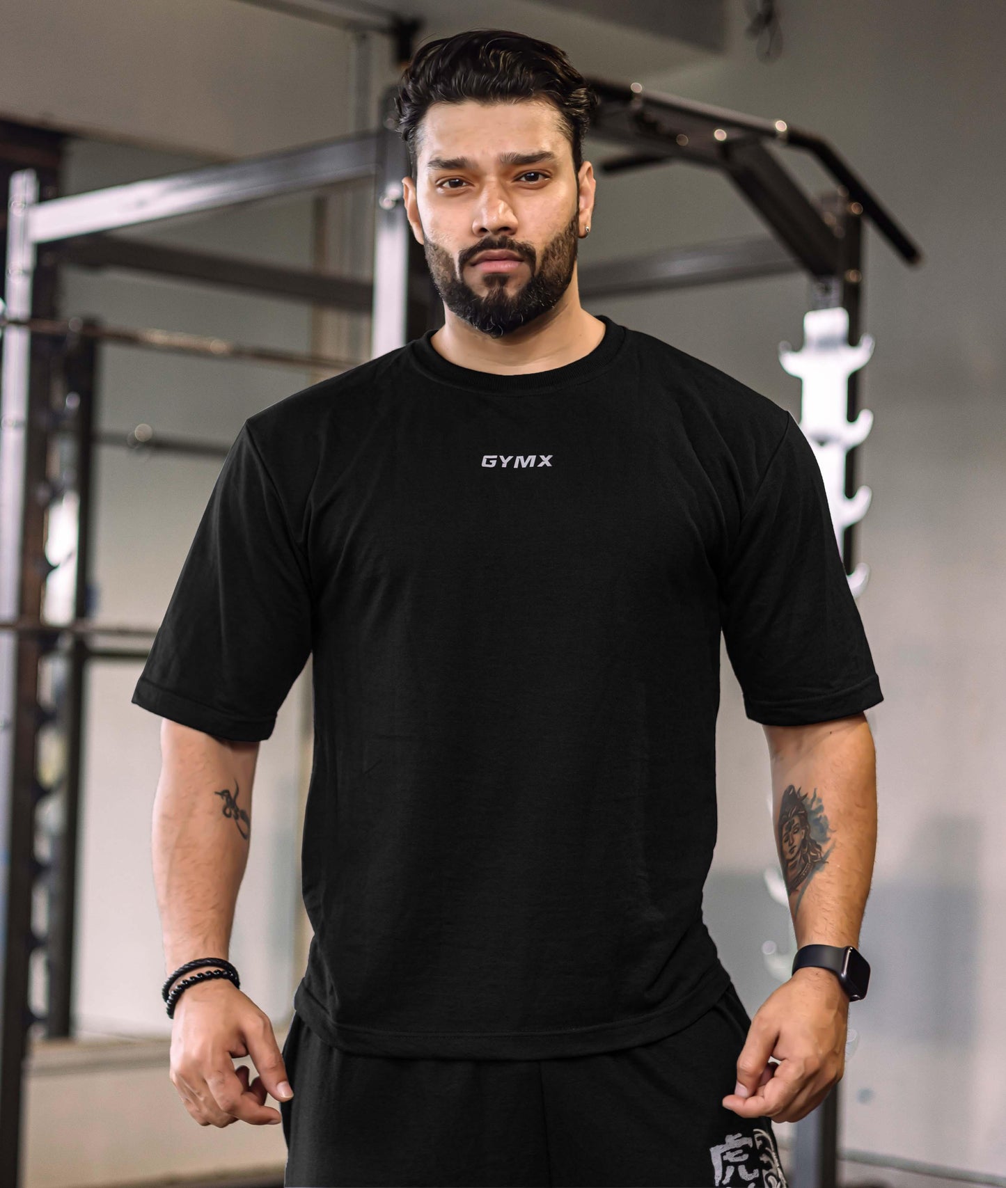 Believe In Your Power GymX Oversized T-shirt: Black