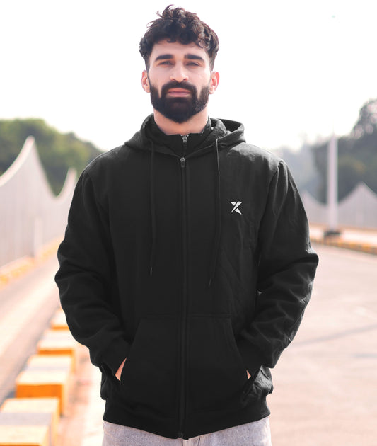 Winter Arc Oversized GymX Hoodie: Black