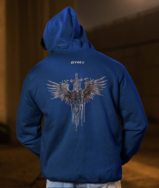 Winter Arc Oversized GymX Hoodie: Persian Blue