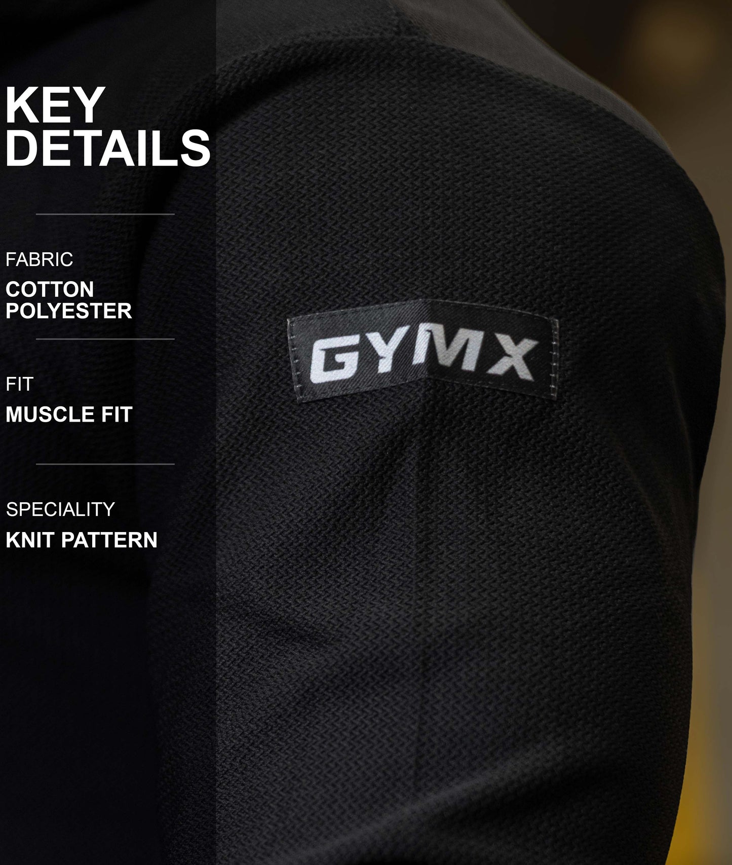 Vogue GymX Hoodie: Black