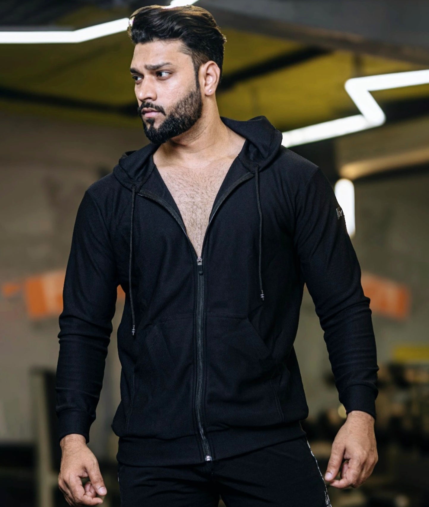 Vogue GymX Hoodie: Black