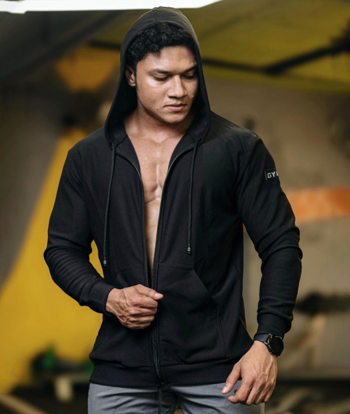 Vogue GymX Hoodie: Black