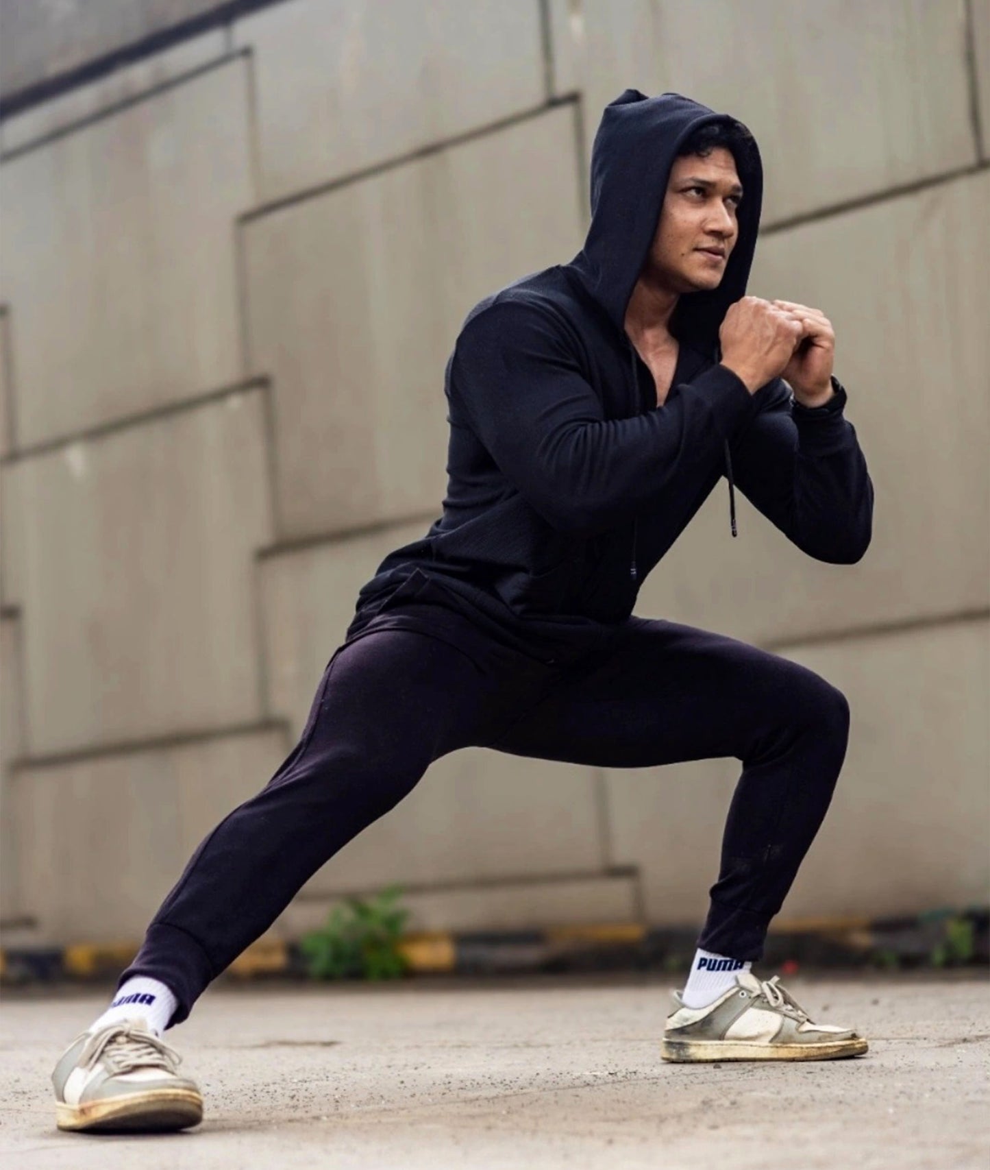 Vogue GymX Hoodie: Black