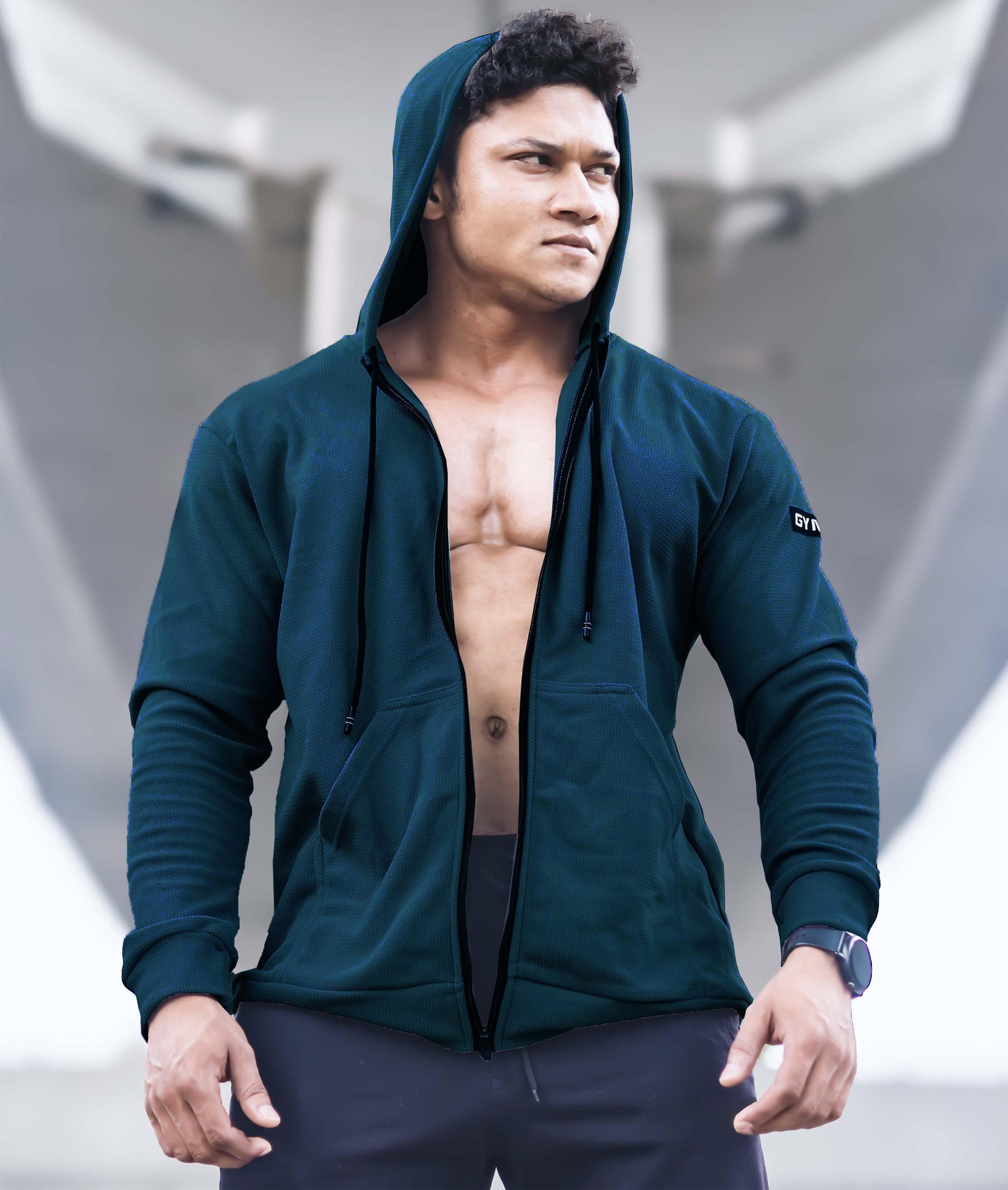 Vogue GymX Hoodie: Emerald Green