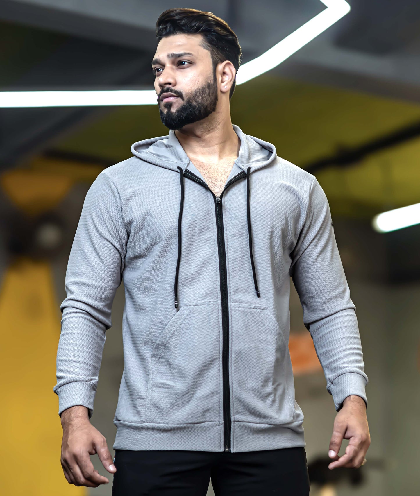 Vogue GymX Hoodie: Grey