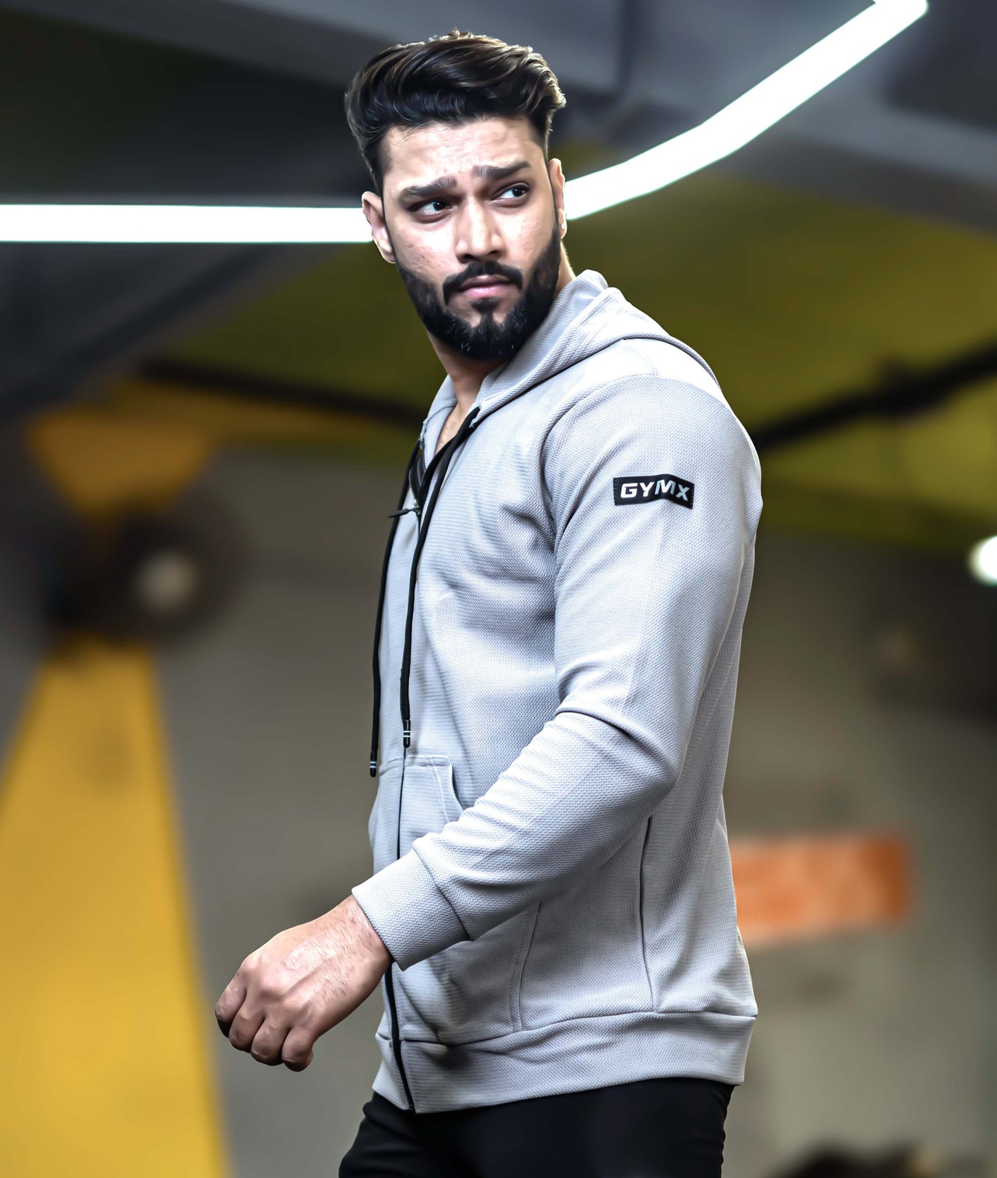 Vogue GymX Hoodie: Grey