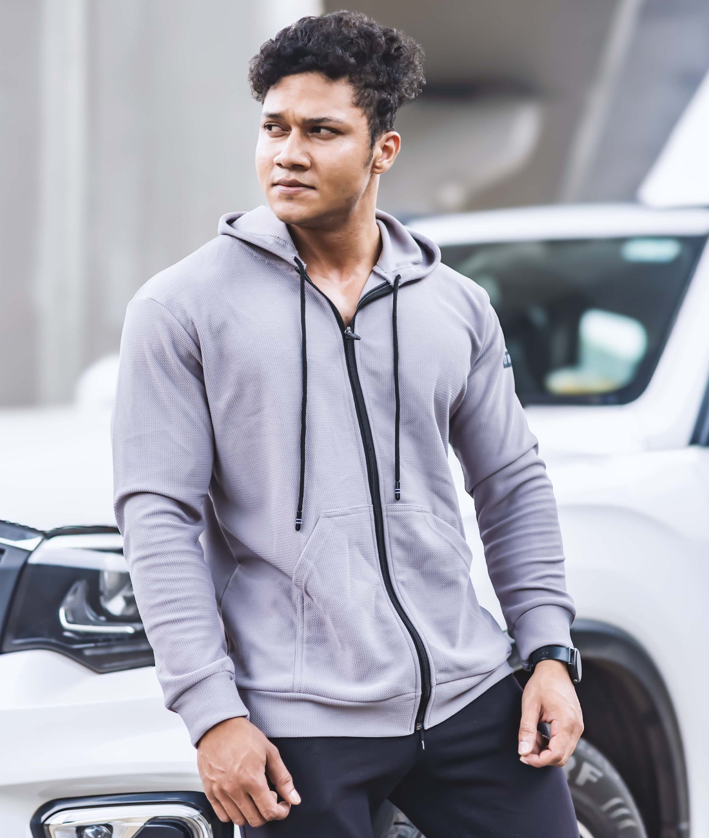 Vogue GymX Hoodie: Grey