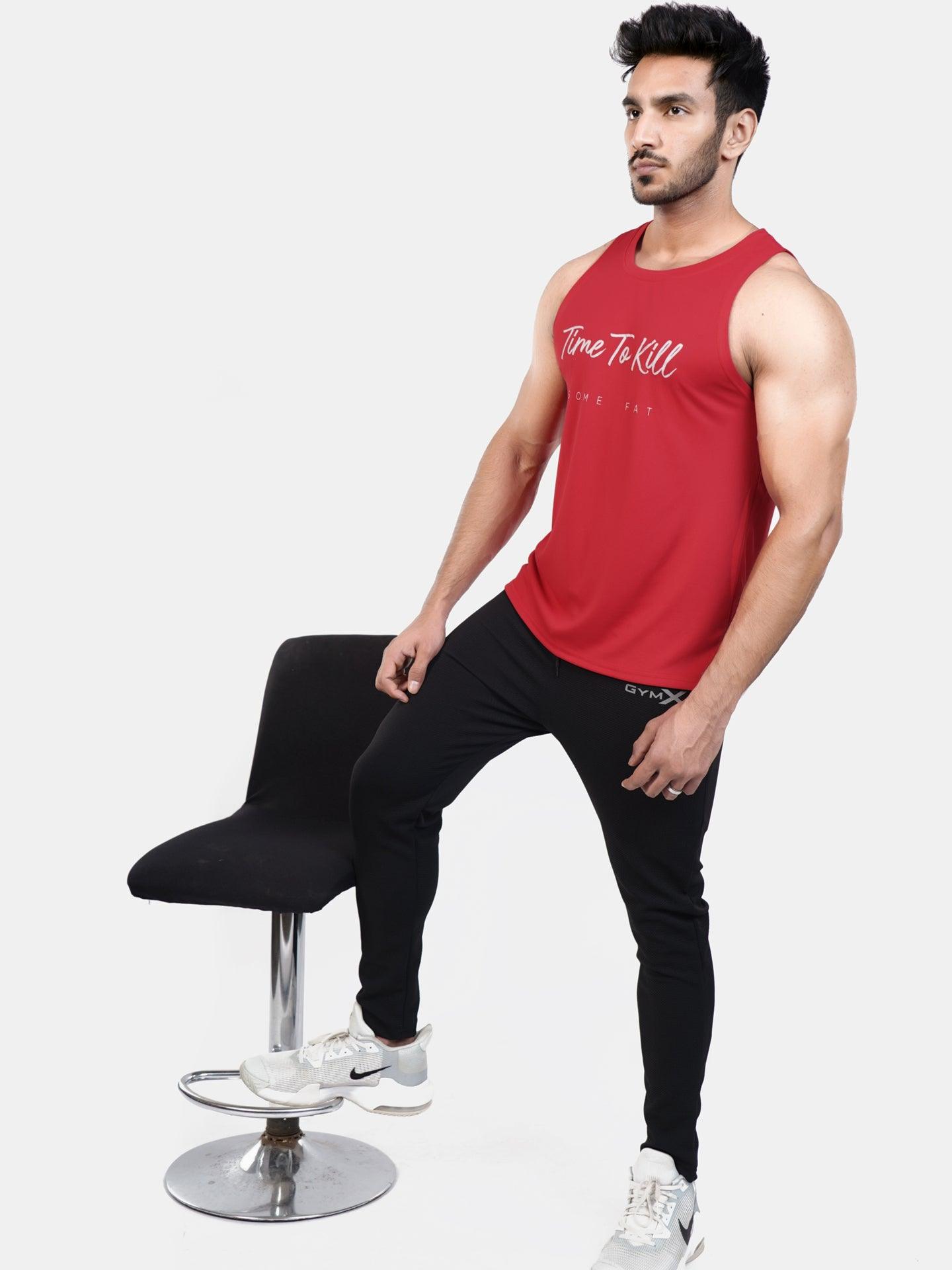 Ultra Lite GymX Red Tank: Time To Kill Some Fat - Sale - GymX