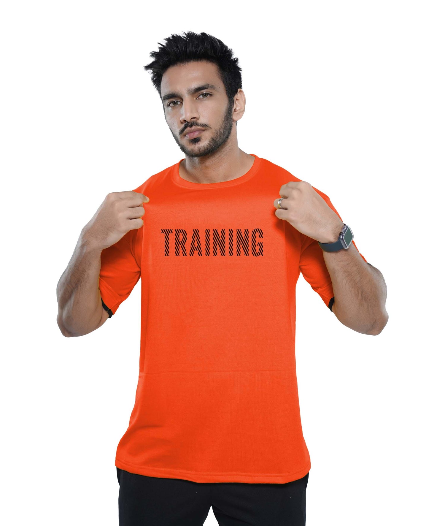 Oversized GymX Training Tee: Neon Orange - Sale - GymX