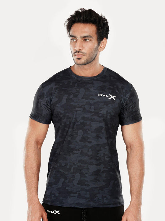 Mystery Blue Camo Tshirt - Sale - GymX