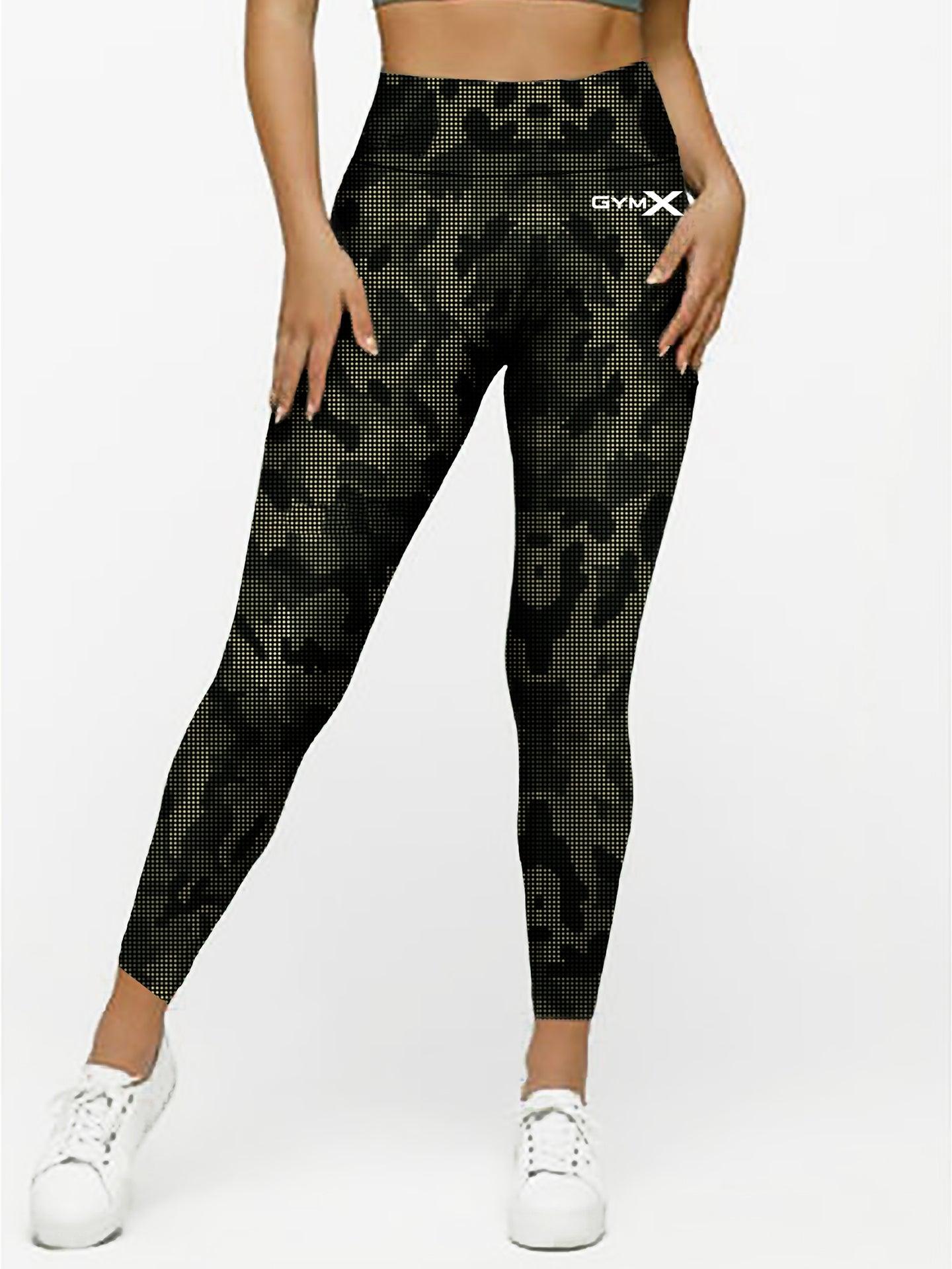 Stealth Green Camo Leggings- Sale - GymX